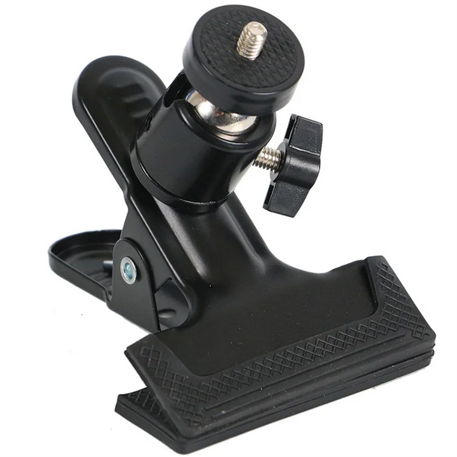 Heavy Duty Tripod Camera Clip Clamp Mount, With 360 Degree Swivel Mini Ballhead