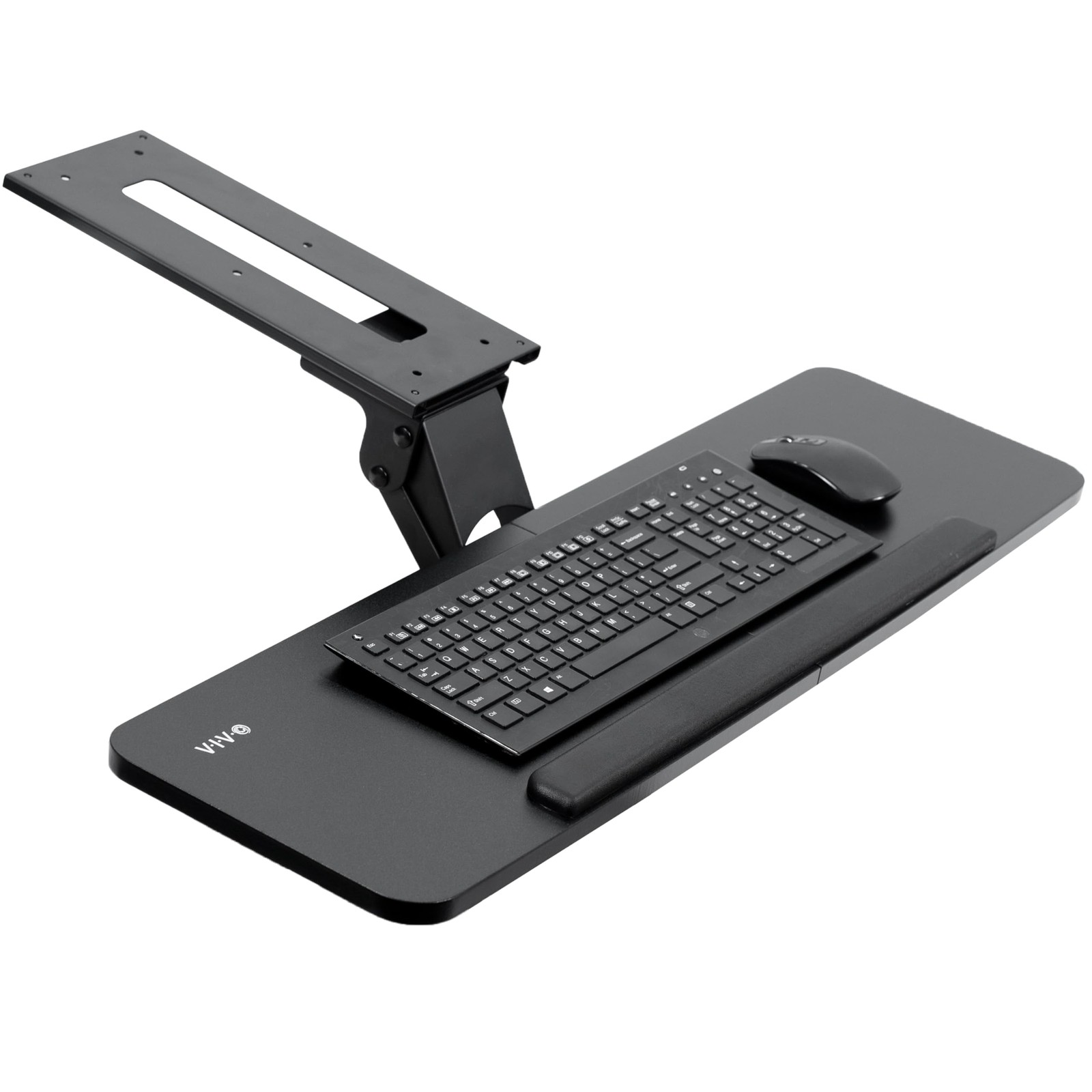 Adjustable Keyboard Tray 34 x 10 Ergonomic Under Desk Mount Drawer VIVO Computer