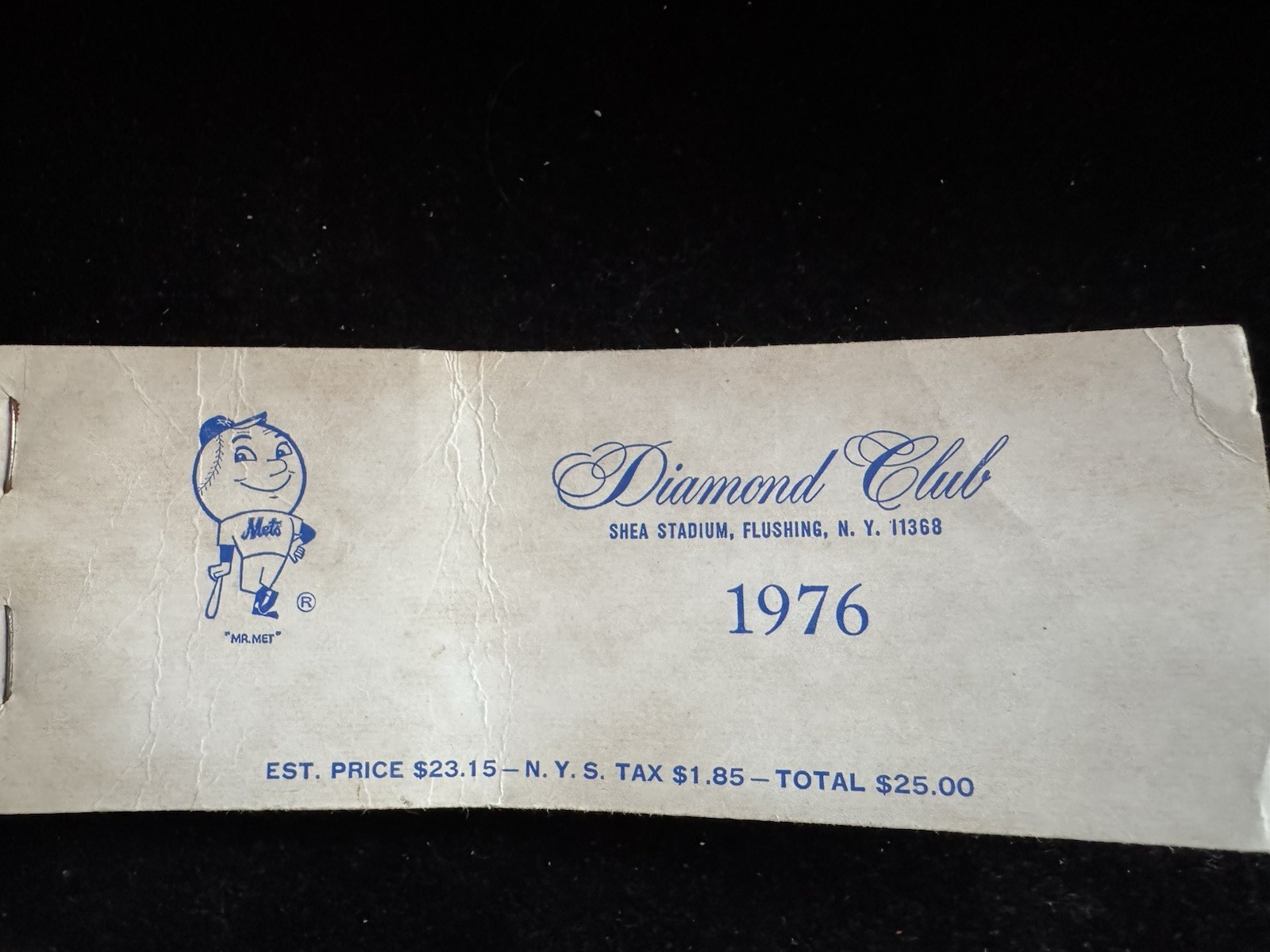 1976 NY Mets DC Ticket Book w/2 Season Passes 5 E-Tickets + Post Season #1049