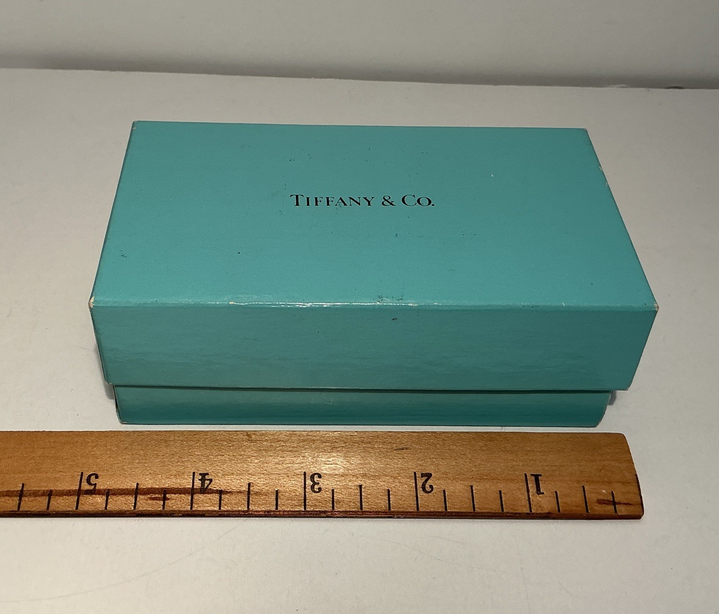 Tiffany & Co. Packaging Empty Blue Gift  Box 4.75”Long x 2.75”Wide x 2”Tall