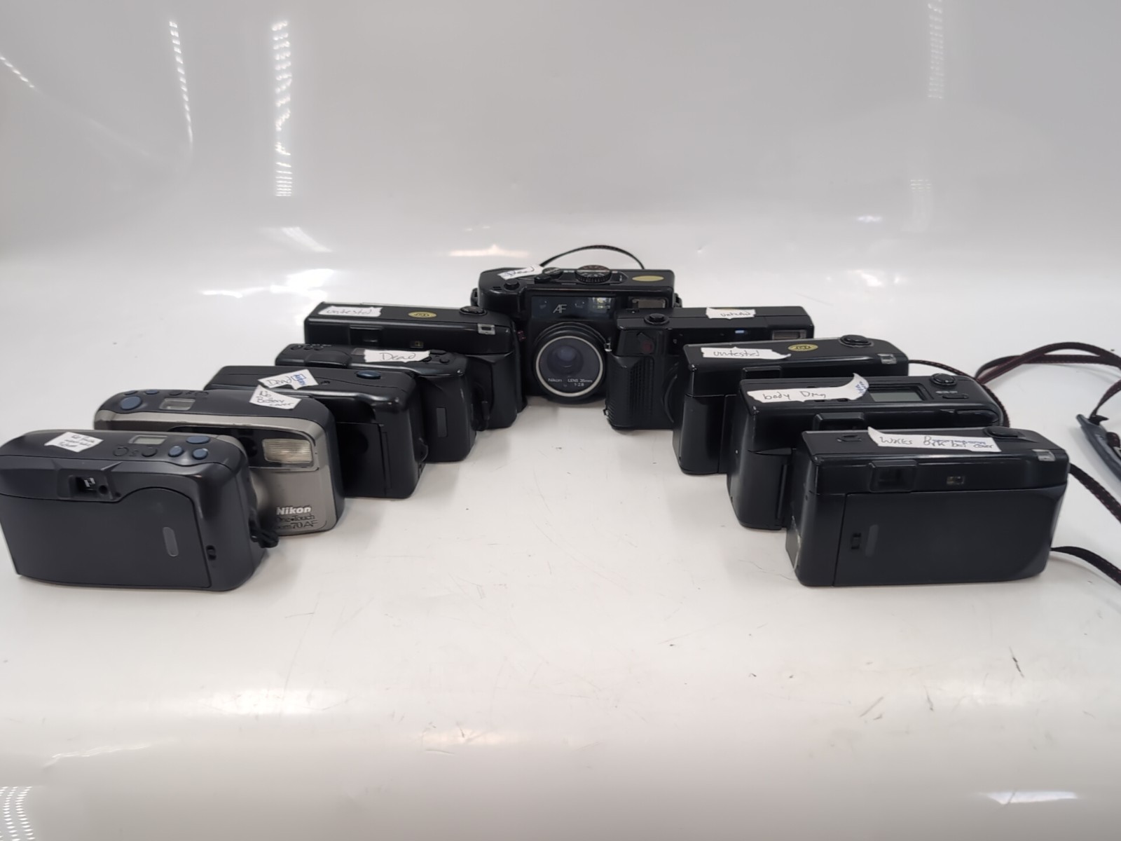Mix Lot of 10 Nikon Film Cameras *AS-IS* for Parts/Repair - EB-17762 -