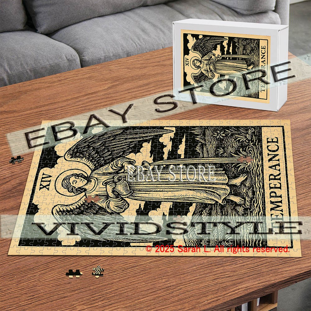 Temperance Tarot Card aesthetic magical esoteric 500pc jigsaw puzzle 15X20.5 in