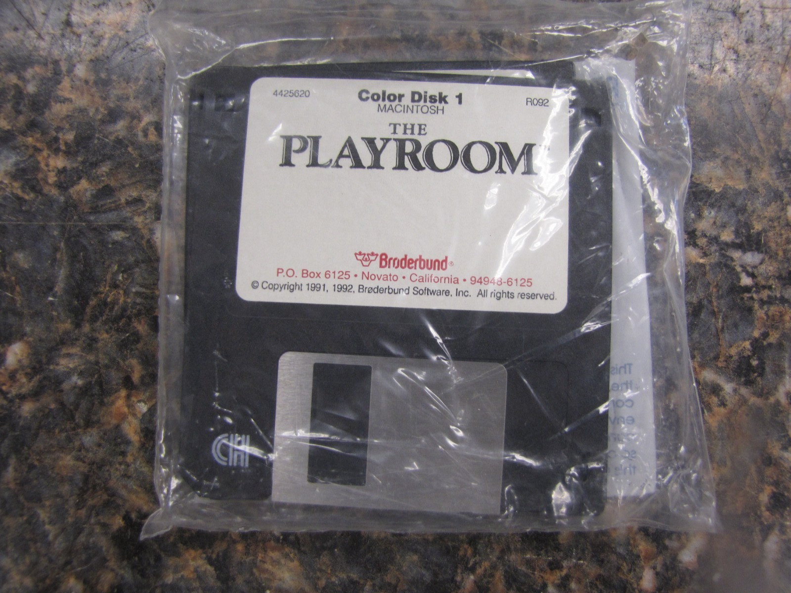 1991 Broderbund -The Playroom- 3.5" Color Disks Mac Computer Game NEW -MZ46