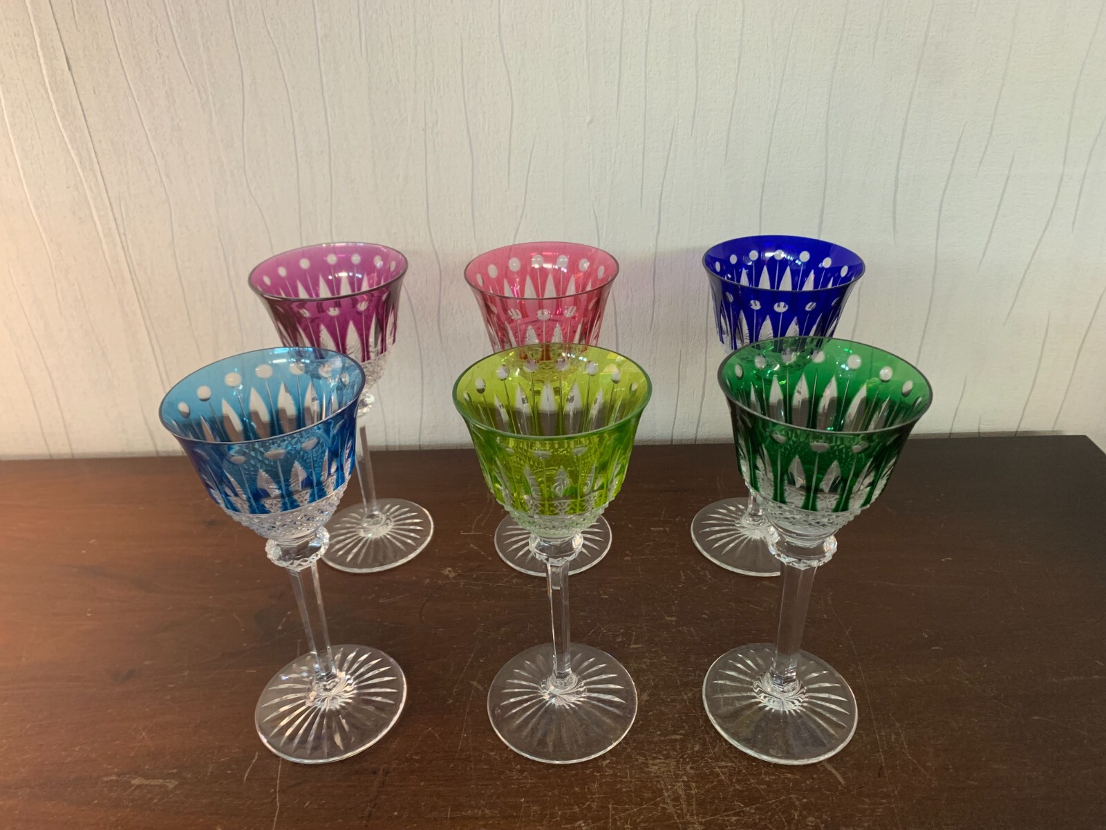 Set of 6 wine glasses model Tommy crystal Saint Louis (price of the set) model1