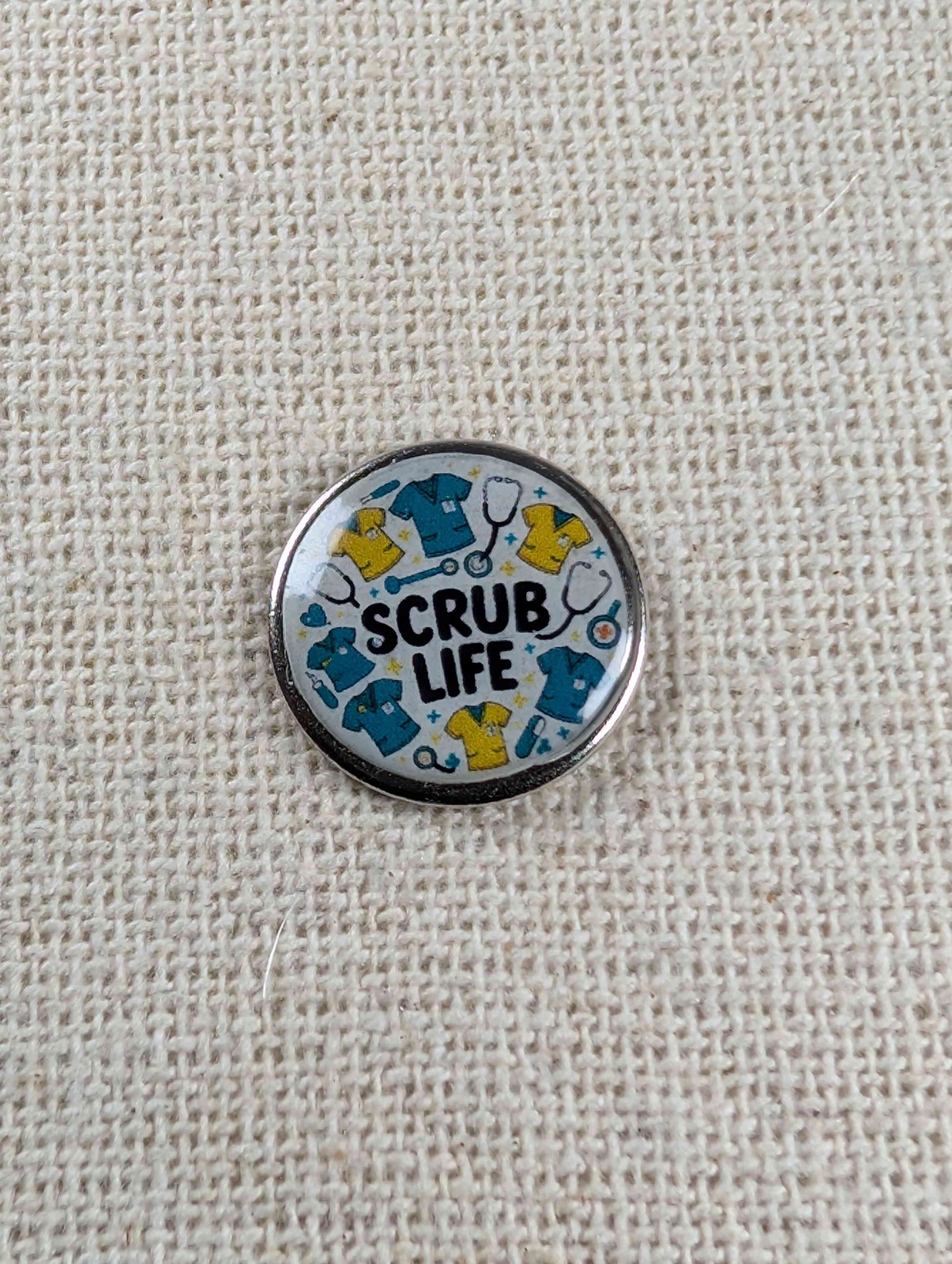 Lapel Pin Badge 'Scrub Life' Nurse Doctor Healthcare worker gift badge