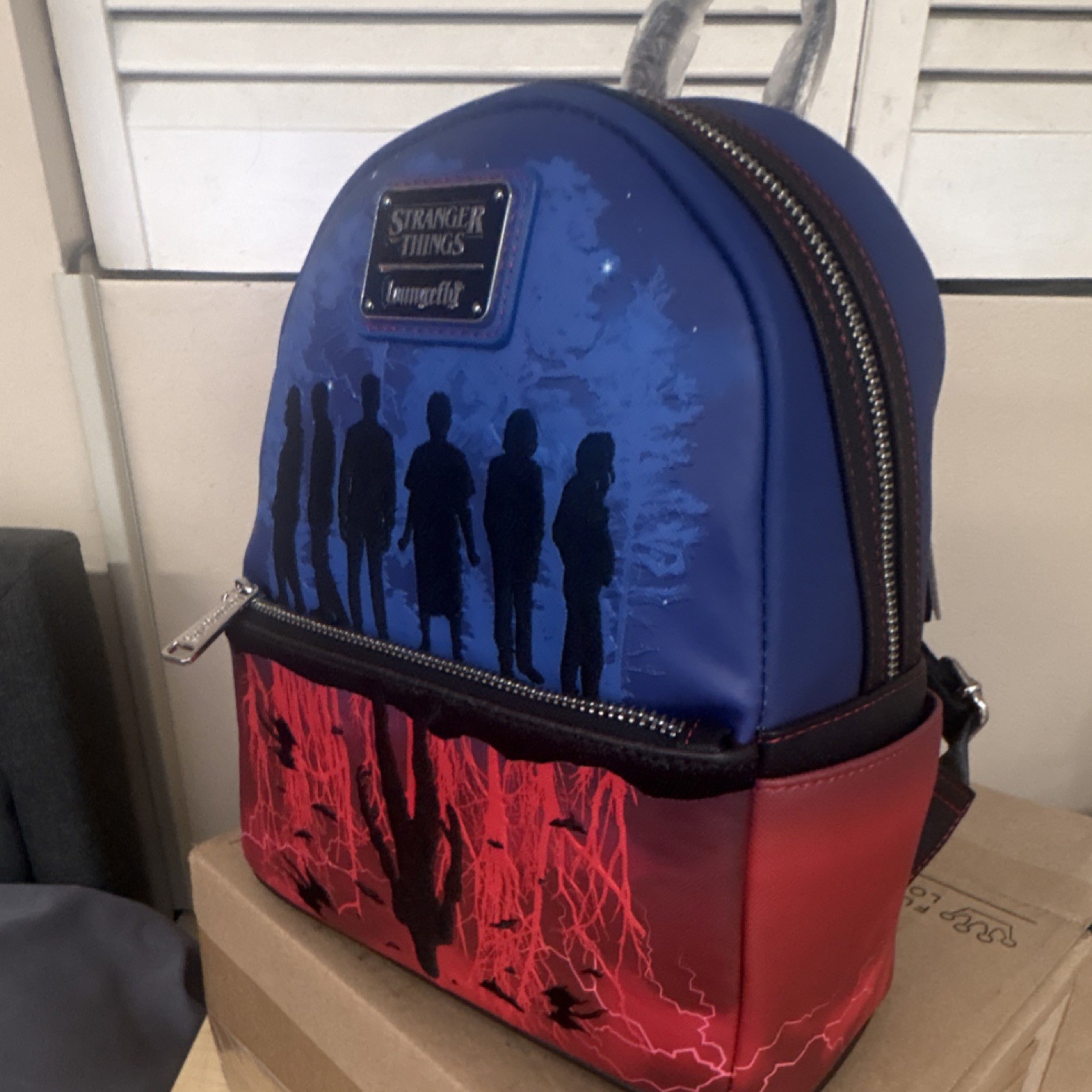 Loungefly Stranger Things Backpack Blue Red Netflix TV Memorabilia