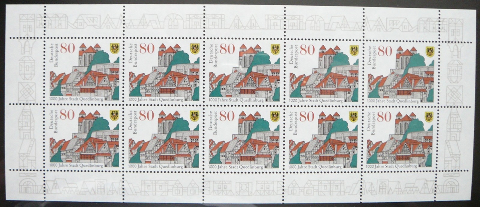 Germany M. Sheet - Millenary of Quedlinburg_1994 - MNH.