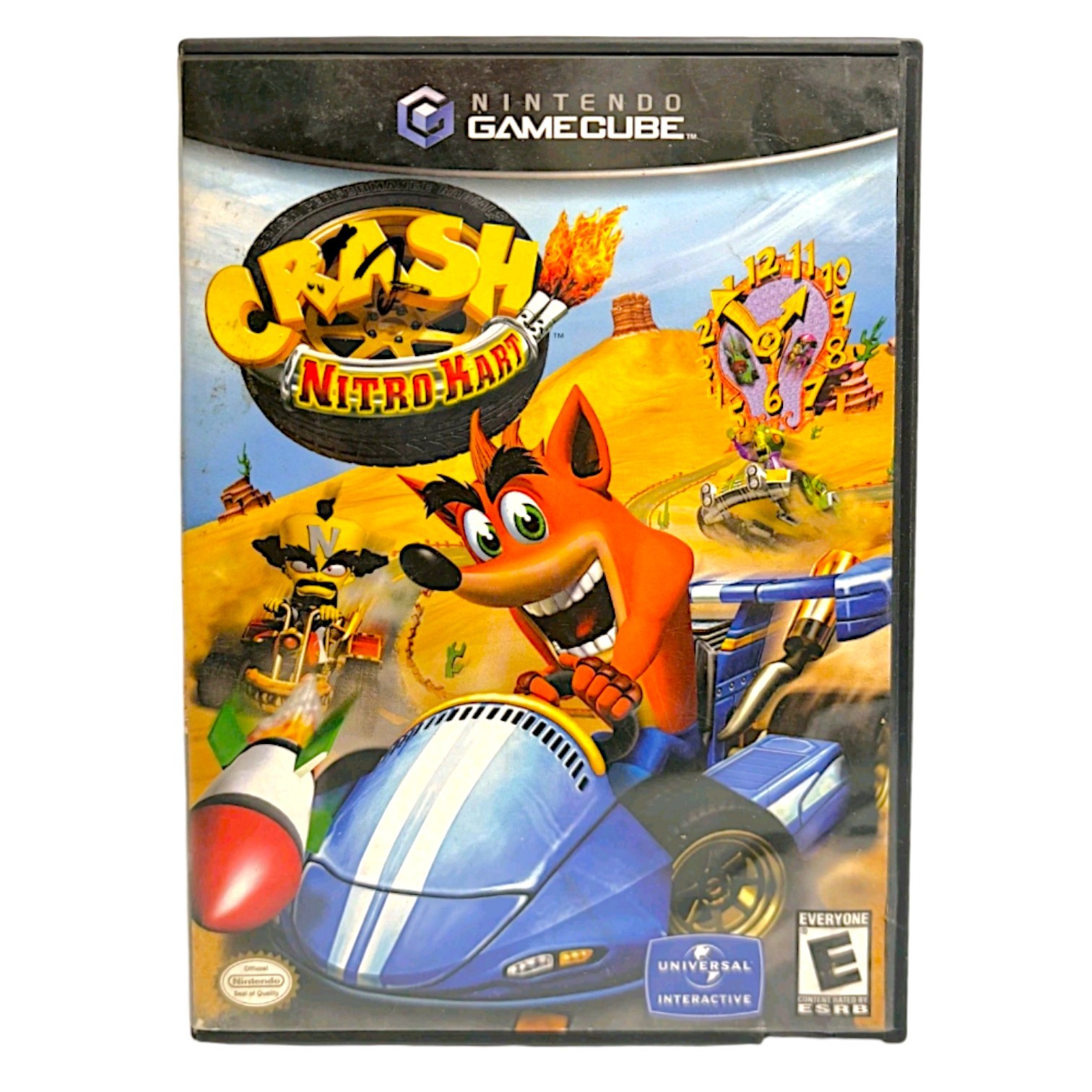 Crash Nitro Kart Nintendo GameCube Case & Manual 2003 Vivendi NO GAME DISC