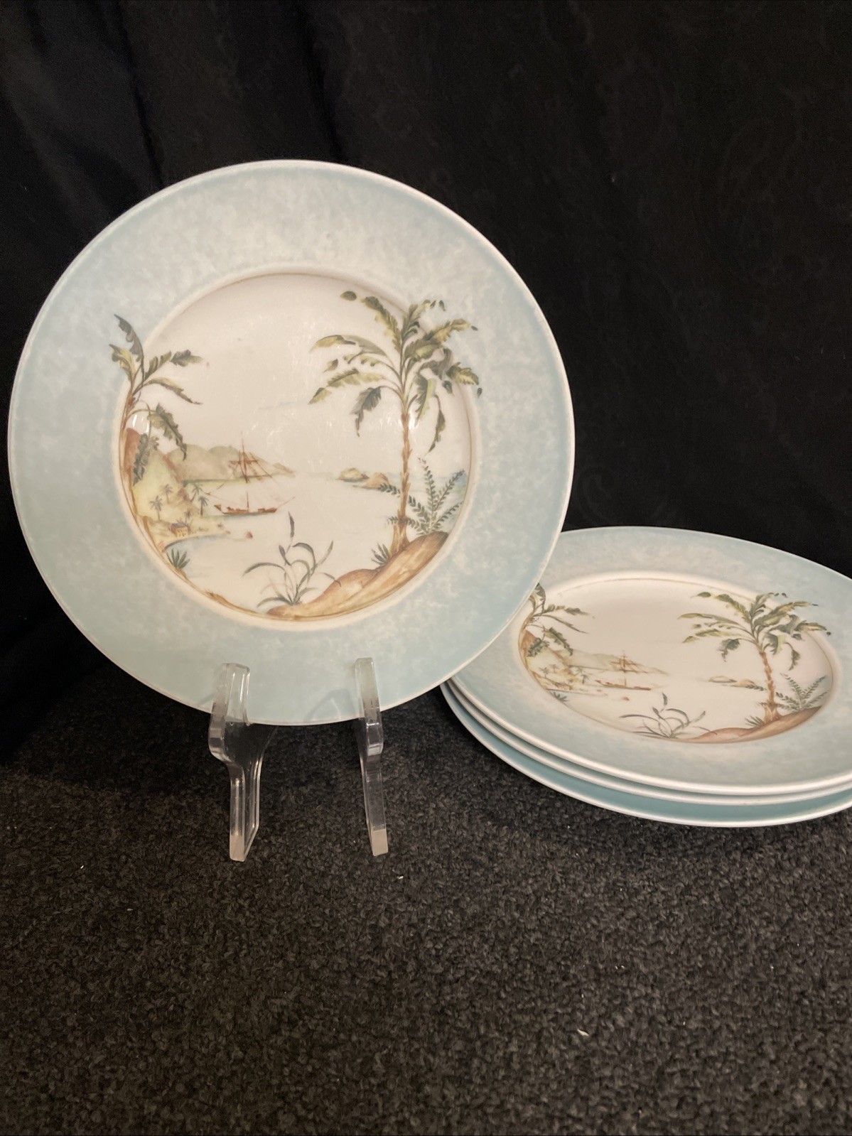 LENOX - British Colonial Collection Colonial Tradewind Plates - Set of 4 EUC