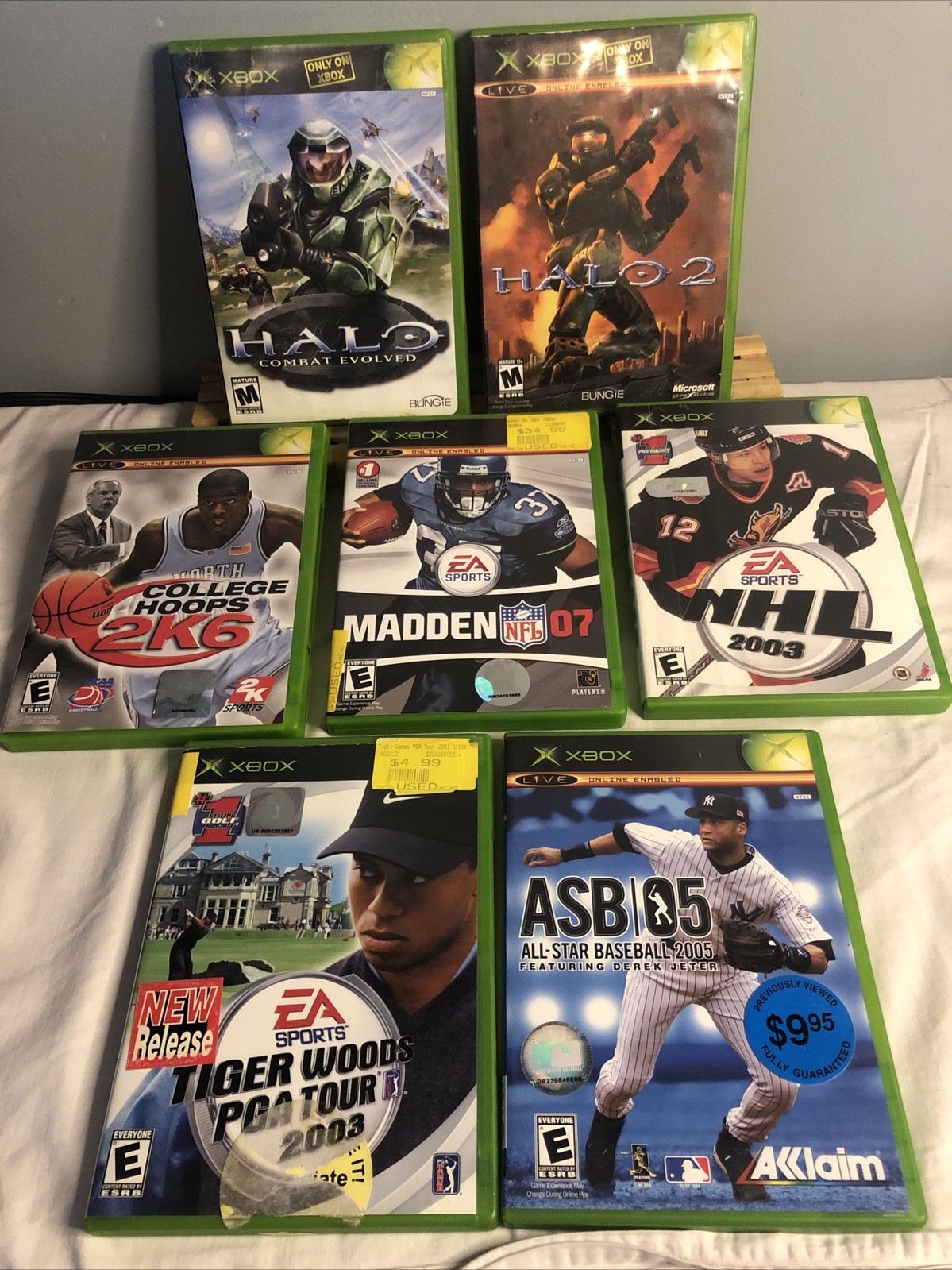 Xbox OG Video Game Lot of 7 Games~ Halo & Halo 2~ Good condition ~ Retro