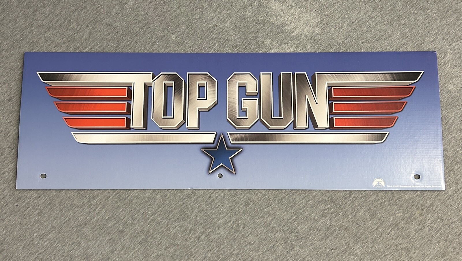 2024 Spirit Halloween Display End Cap 24" x 8" - Top Gun Tom Cruise