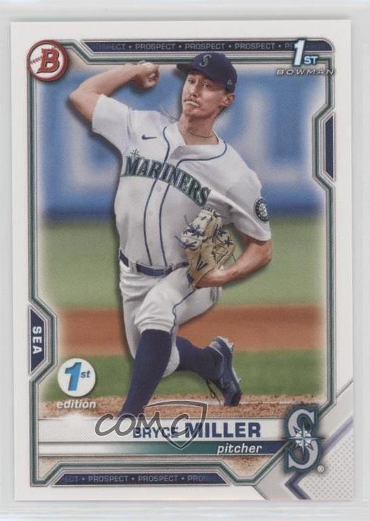 2021 Bowman Draft 1st Edition Bryce Miller #BD-64 0t2f