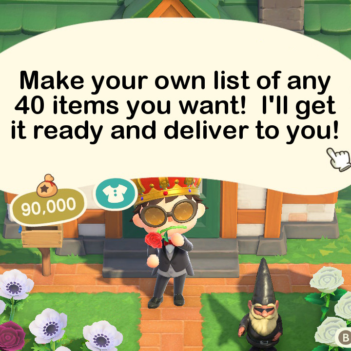 ANY 40 items! Furniture, DIYs, anything! (See info) Animal Crossing:New Horizons