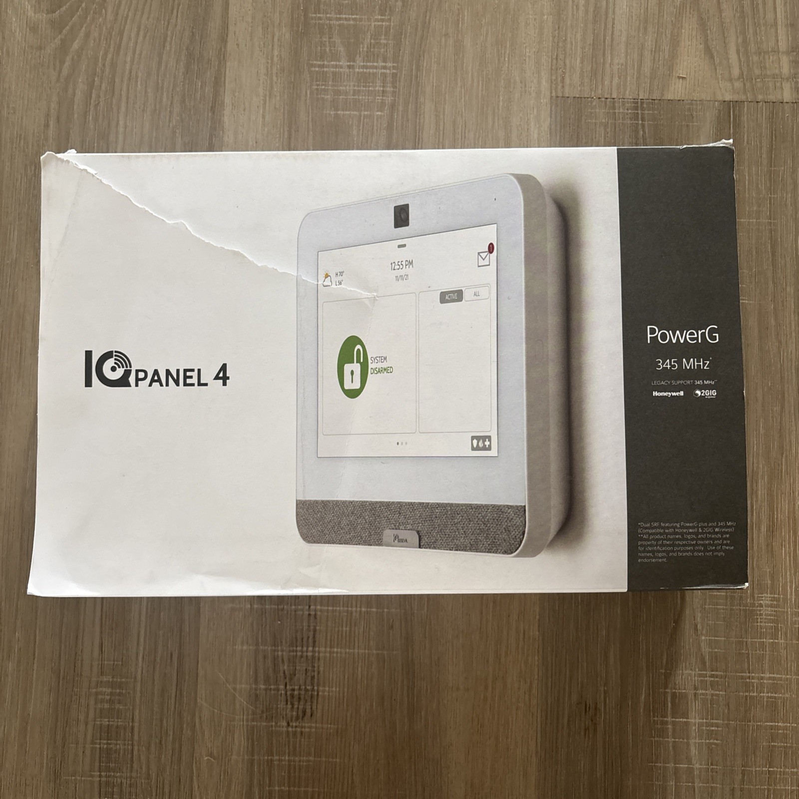 QOLSYS iQ4 iQP4003 Panel 4 ALARM SYSTEM PowerG LTE 2GIG HONEYWELL 345 MHz VRZN