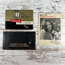 Polaroid Instruction Manual/Guide Book Lot (The 700/210 Land Camera/Square)