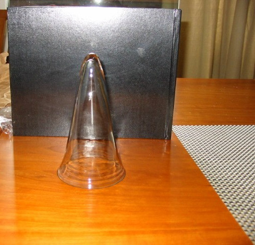 GLASS CLEAR HANGING VASE replacement for hanging chain or stand