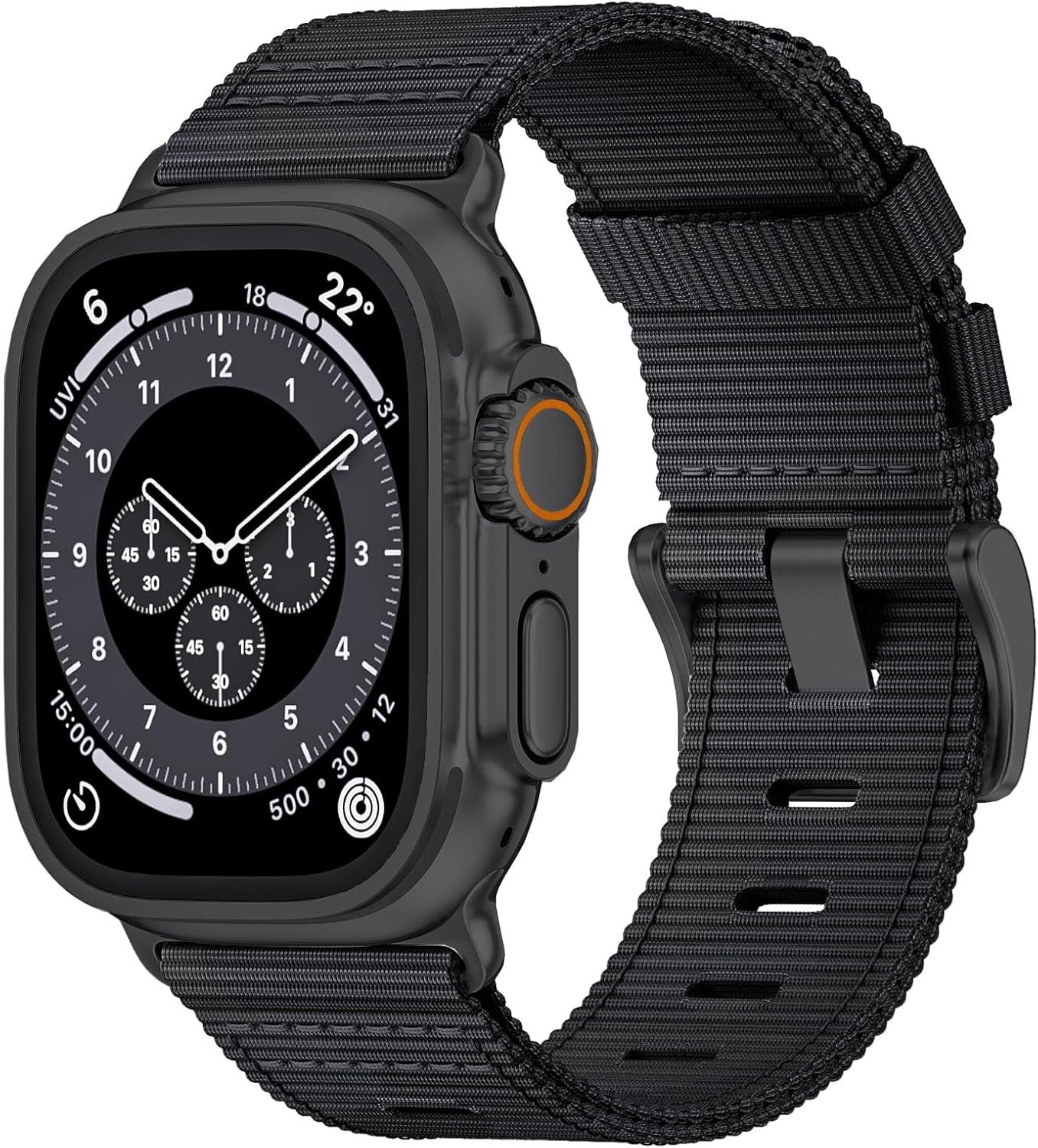 Nylon Strap Compatible with Apple Watch Ultra 49mm Adjustable Breathable