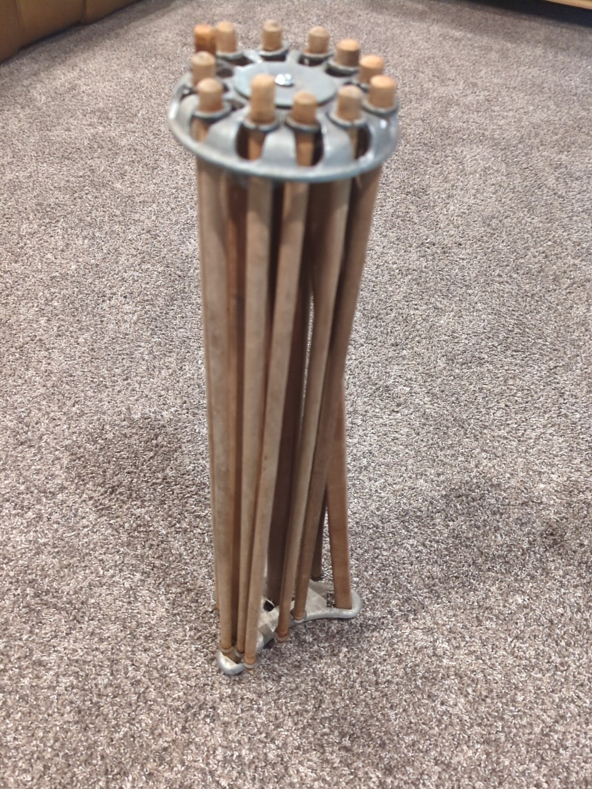 Artmore Wood Clothes Laundry Drying Rack Collapsible Umbrella Vtg Freestanding