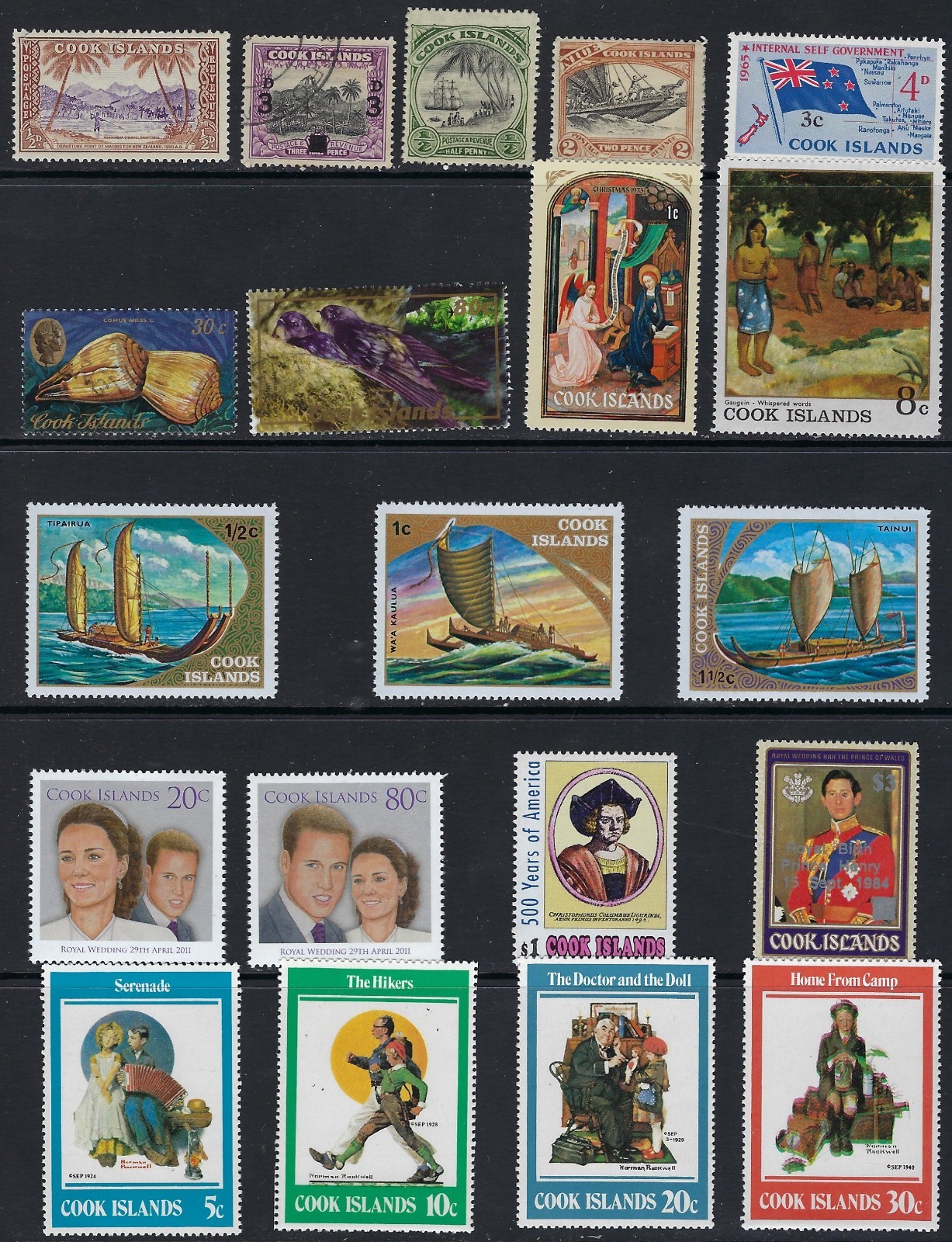 Cook Island -  Nice Selection of Stamps .............24N............H-307