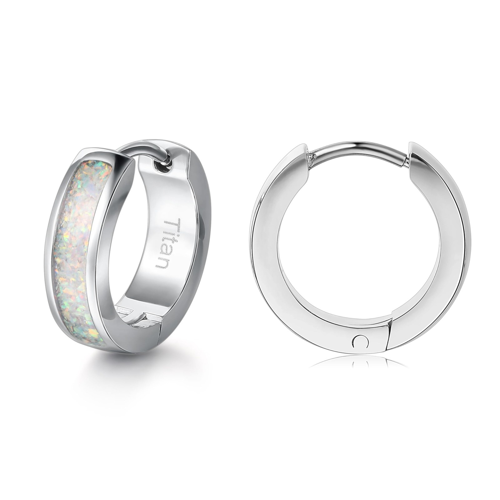 Limerencia G23 Pure Titanium Hypoallergenic Chunky Wide Hoop Earrings |Cubic ...