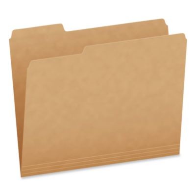 Esselte 1007030 Kraft File Folders, 1/3-cut Tabs: Assorted, Letter Size, 0.75"