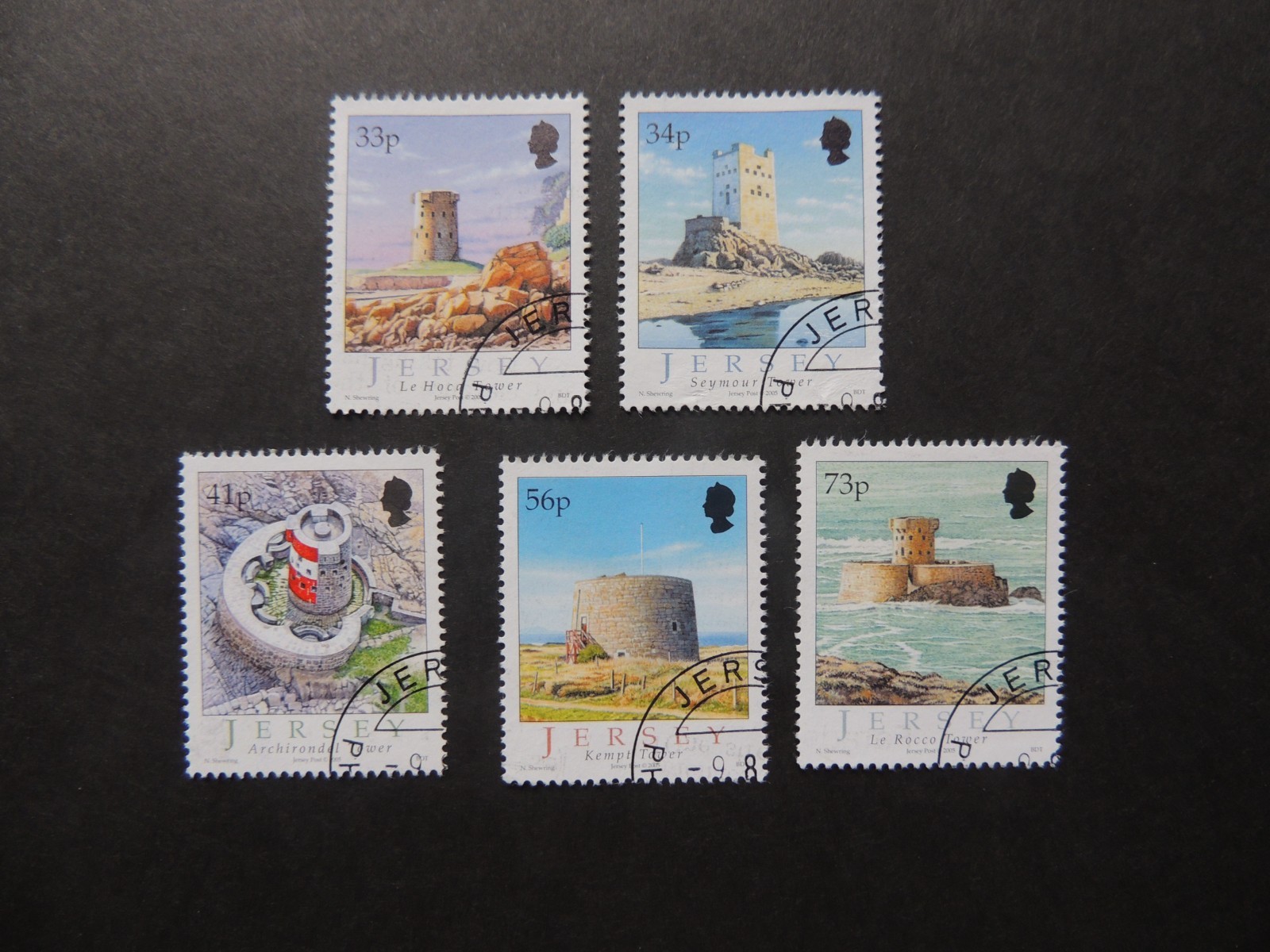 2005 Jersey Costal Towers Set SG1235-9 Fine Used