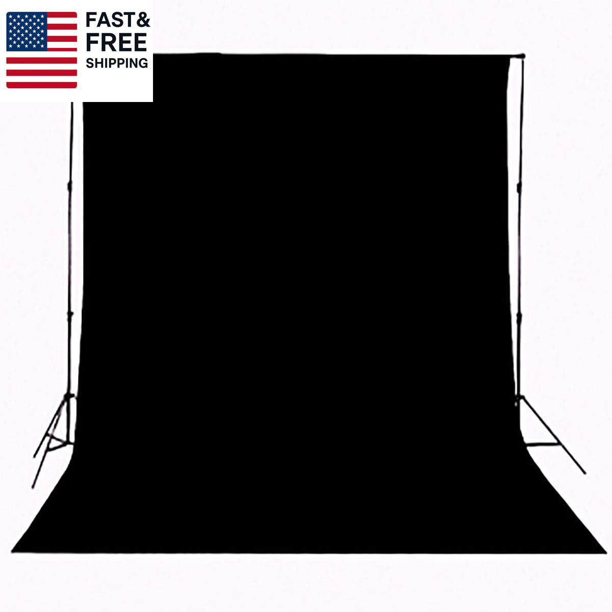 Black Backdrop for Photography Durable Fabric Background Photo Backdrop Video Ph