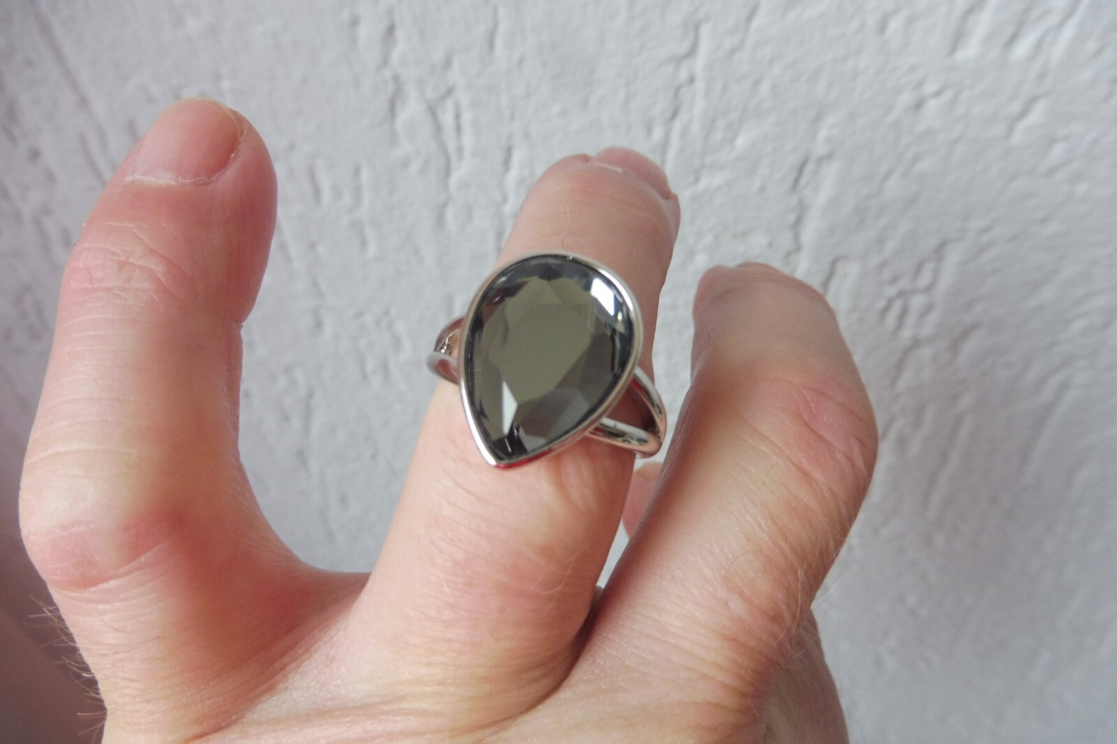 Ring, Very Nice Stainless With Polished Stone