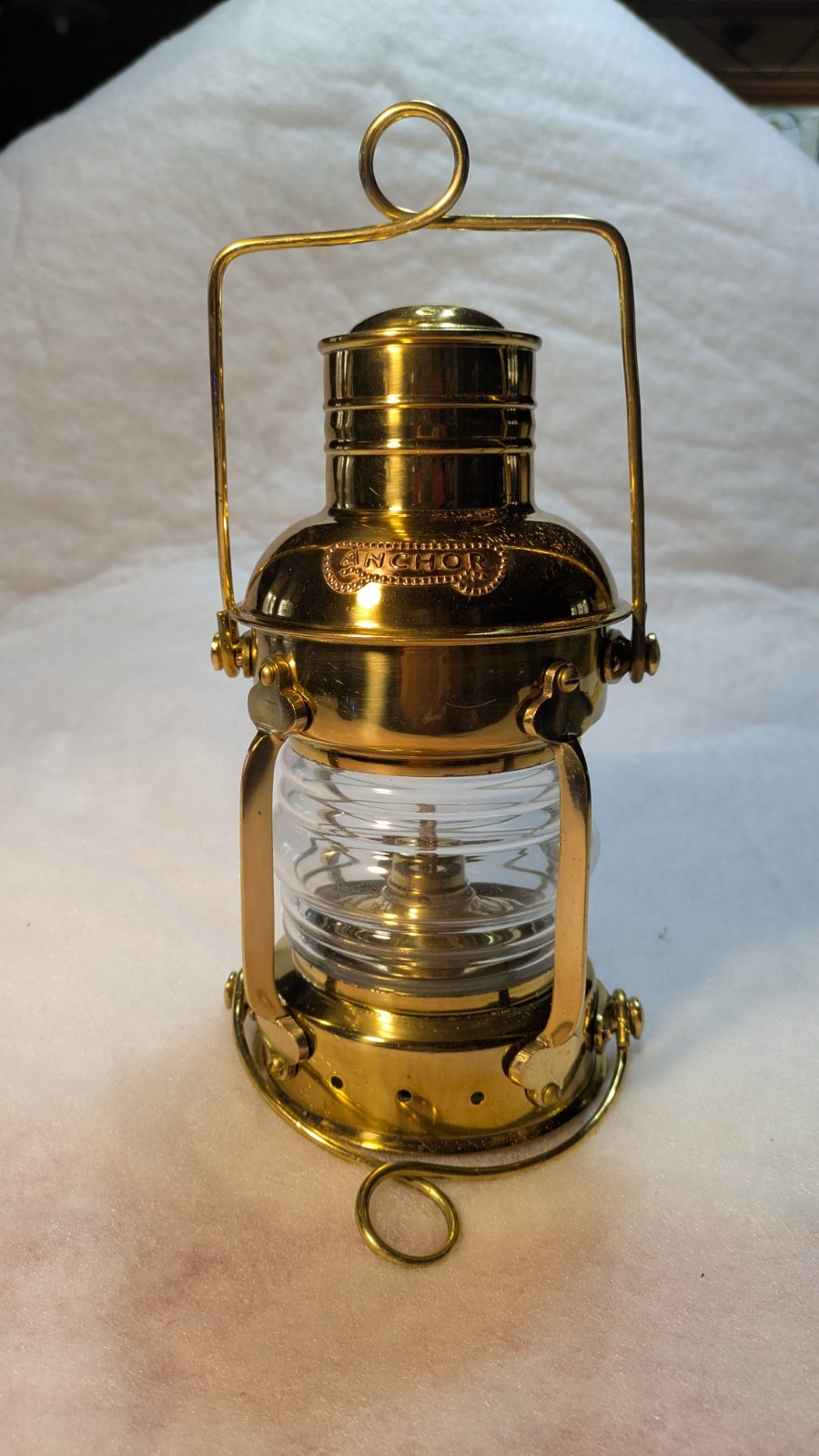 Anchor Brass and Copper Oil Lamp 14" Heavy Duty