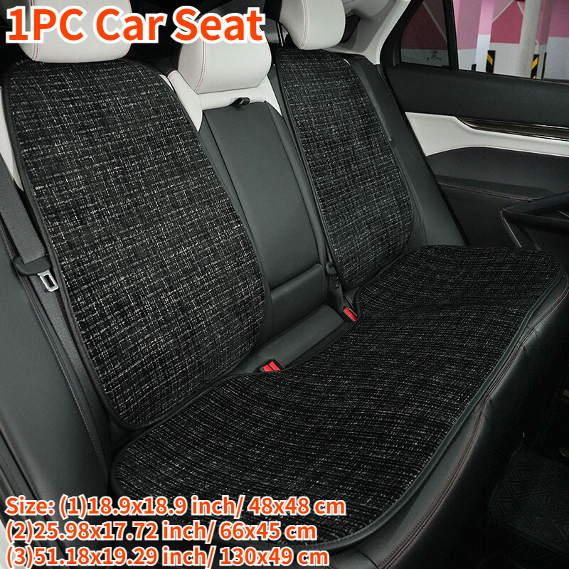 Black Car Seat Cushion Cover Anti-skidding Protector Mat Interior Auto Decor