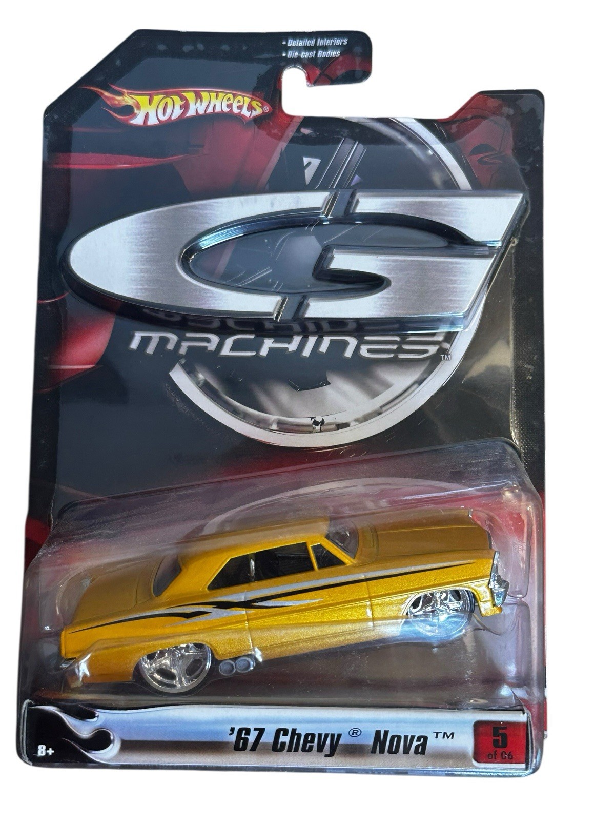 Hot Wheels G Machines New Editions Series  Gold  '67 Chevy Nova NIP Die Cast