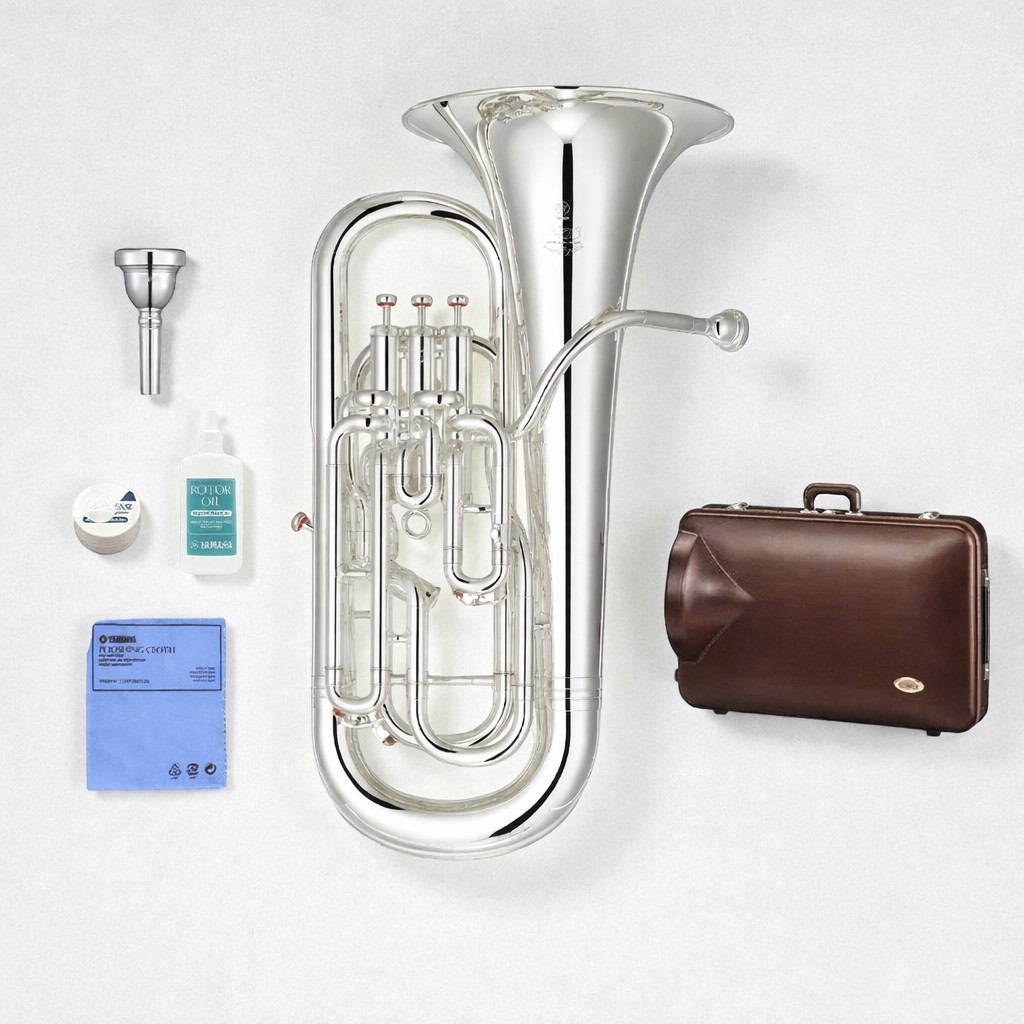 Yamaha YEP-642S Neo Silver Euphonium w/ Hard Case & Accessories Yamaha 