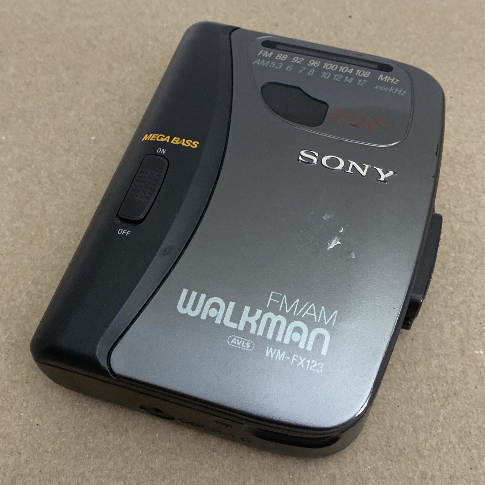 Vintage Sony Cassette Player Walkman FM/AM WM-FX123 Not Working For Parts
