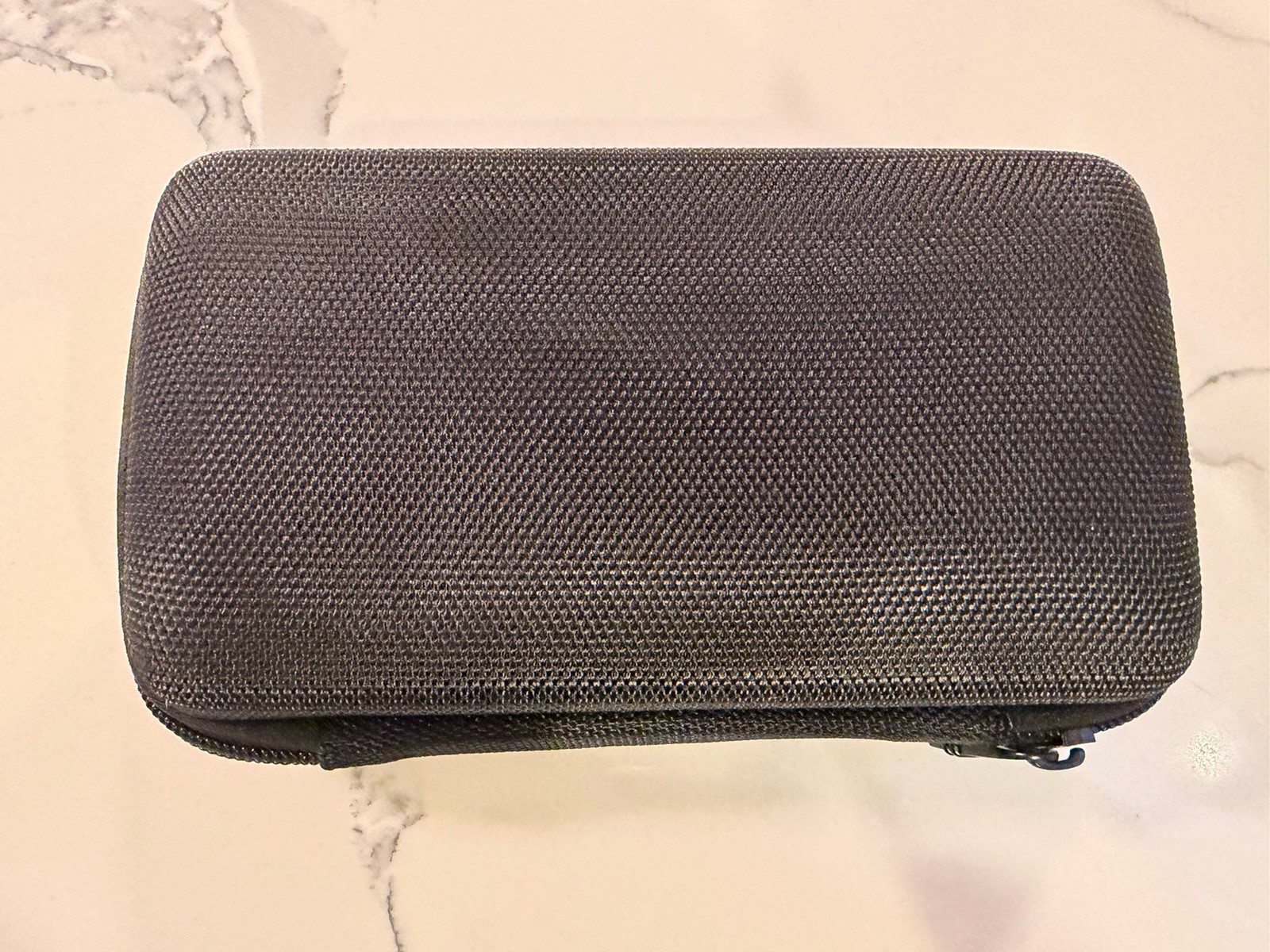 TUMI for Delta Travel Amenity Case Black Hard Zip Organizer Storage Pouch