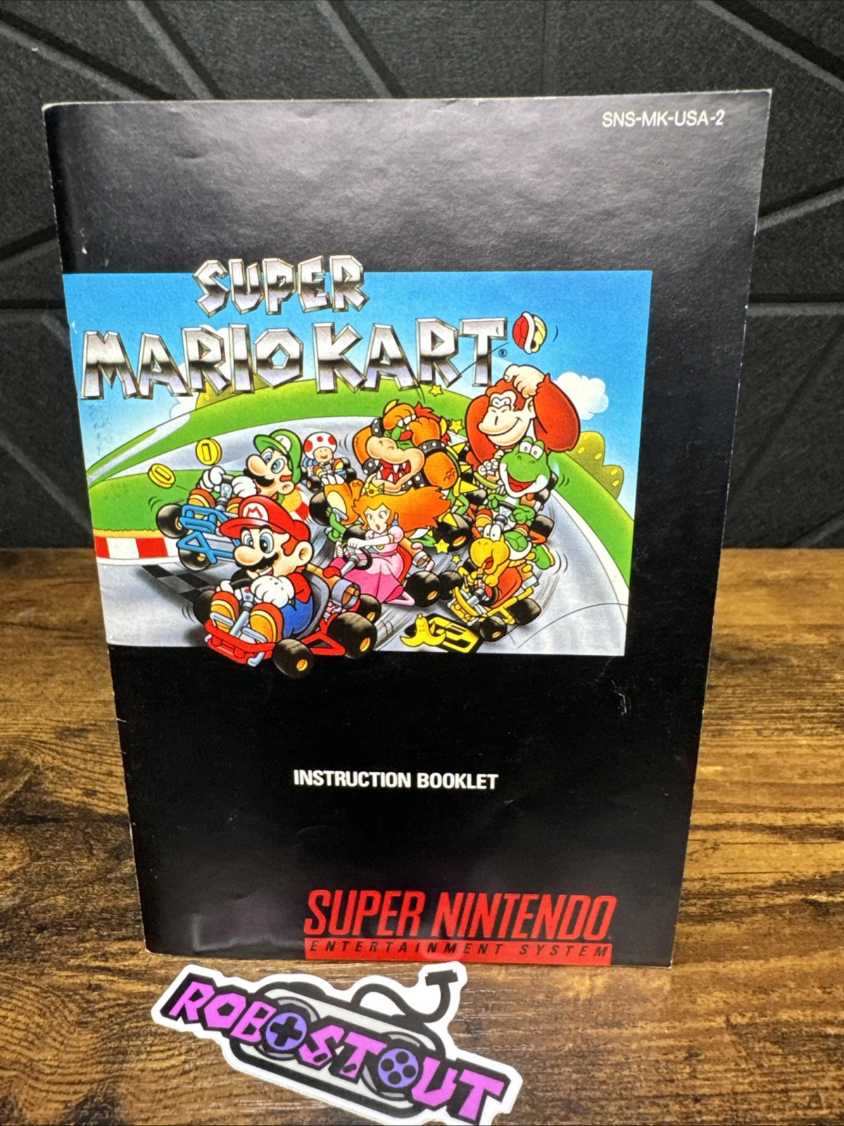 Super Mario Kart (Super Nintendo SNES) Manual instruction booklet only⭐