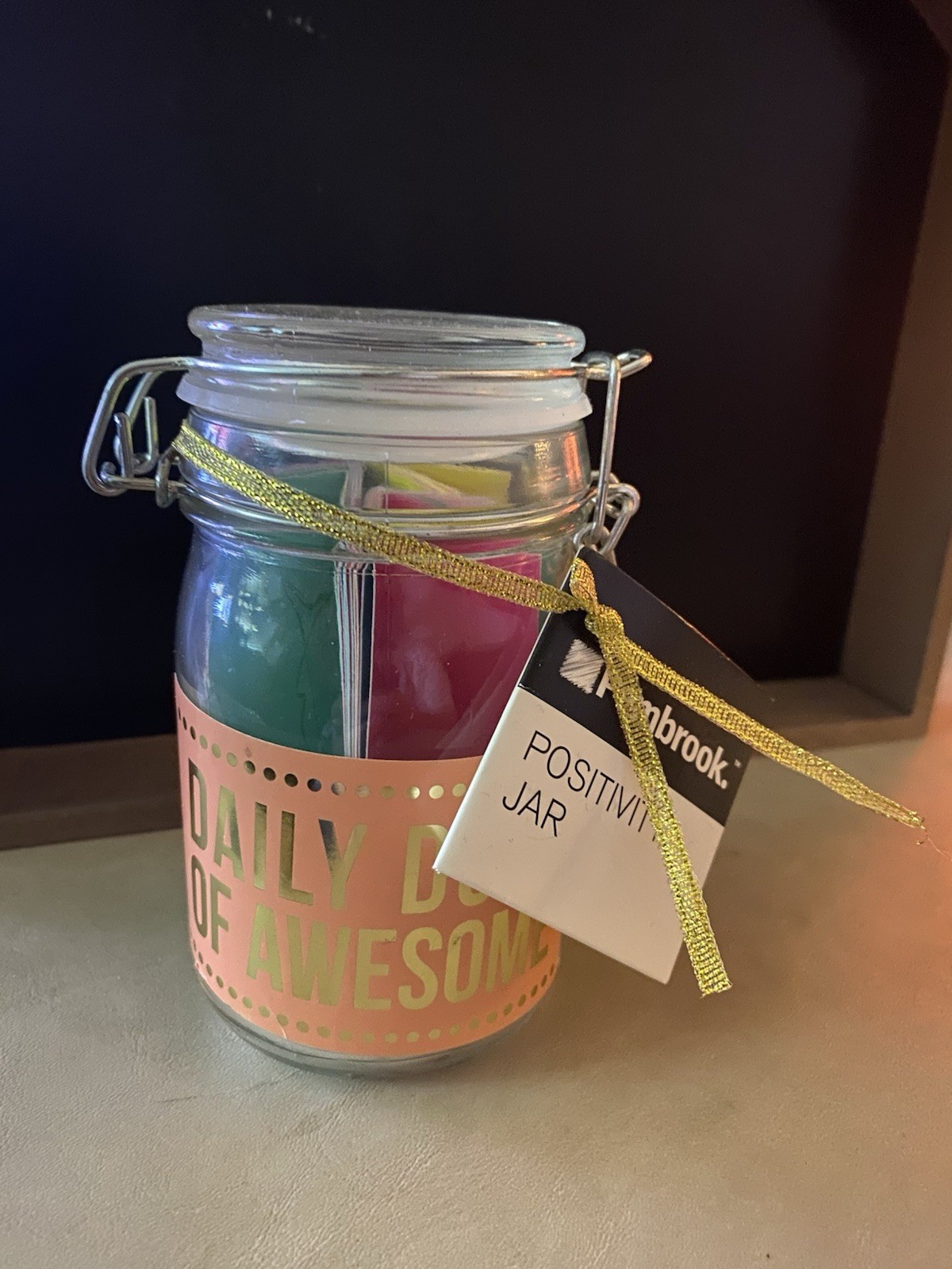 Pembrook Positivity Jar A Little Boost of Encouragement for Your Life with Love