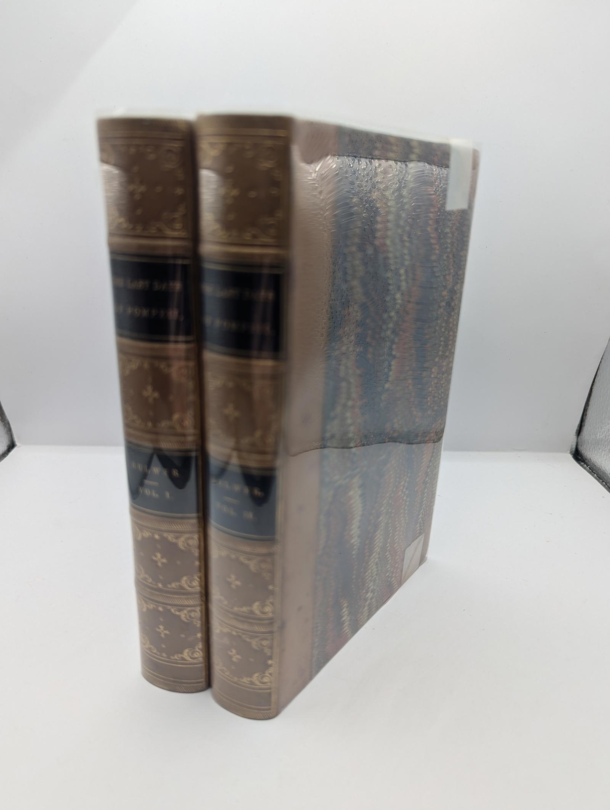1865 The Last Days of Pompeii by Edward Bulwer Lytton - Two Volume Set