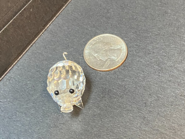 Swarovski Crystal Mini Pig Barnyard friends , retired
