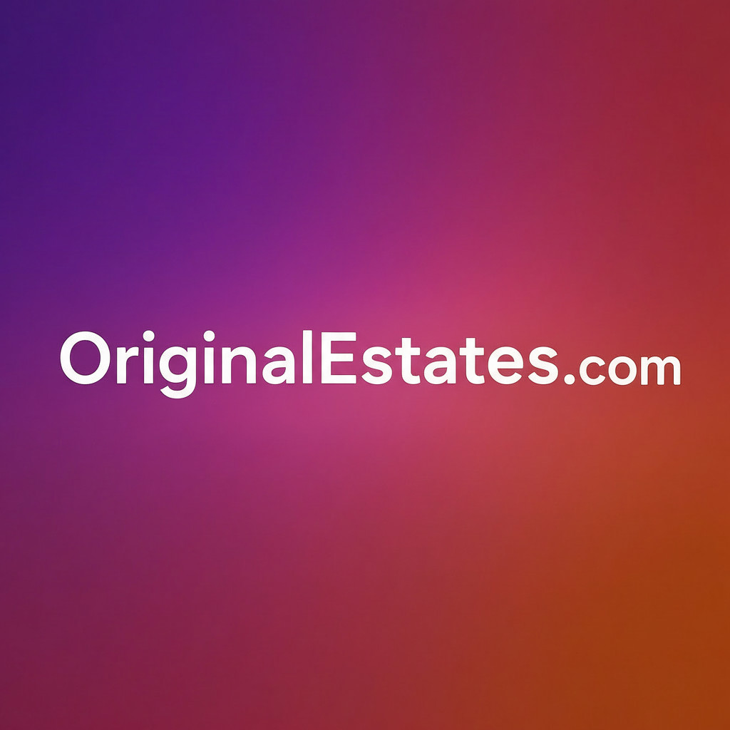 OriginalEstates.com - Premium 2-Word .COM Domain Name Real Estate Estates Luxury