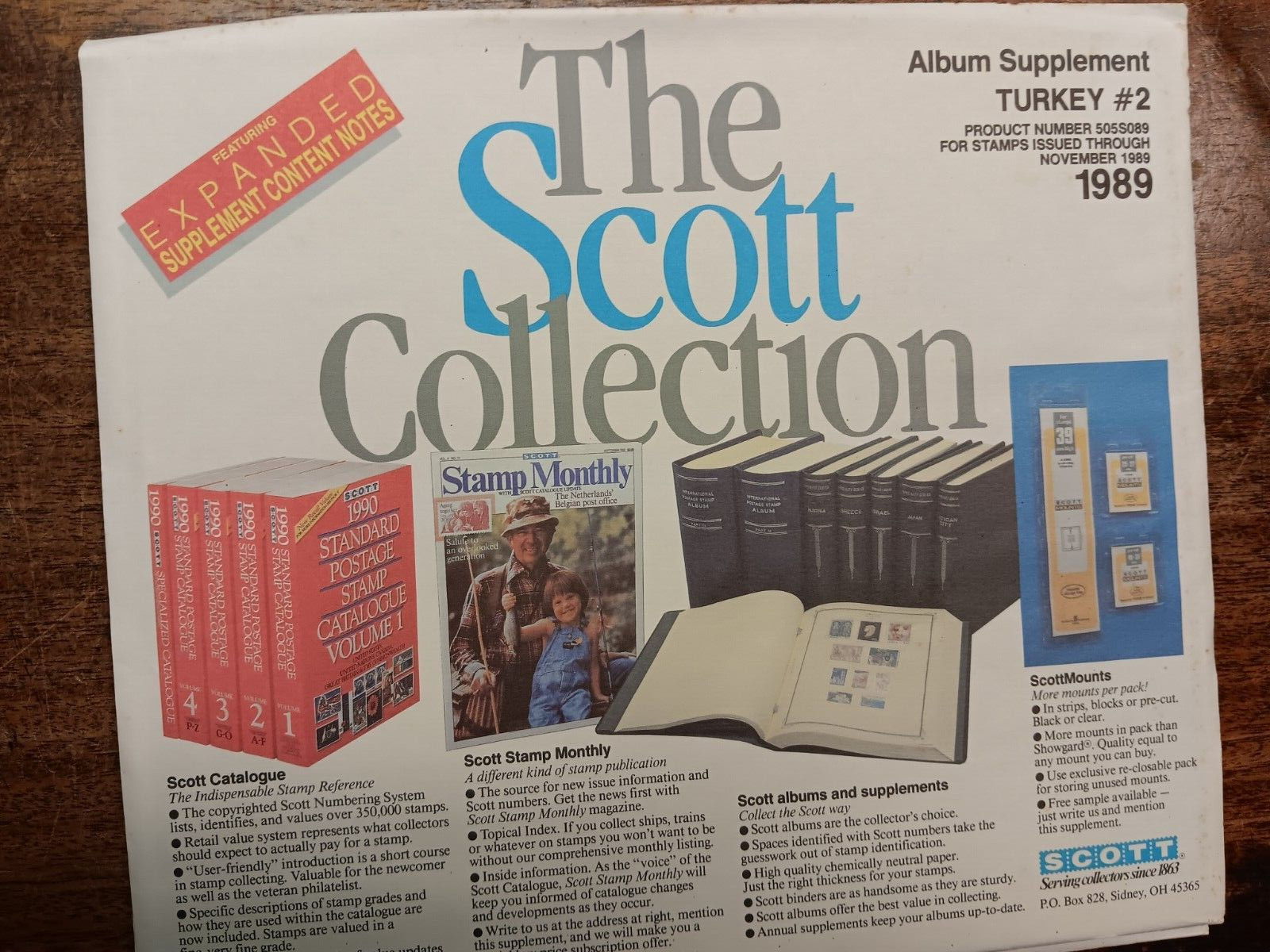 SCOTT Supplement....TURKEY #2....1989....NOS