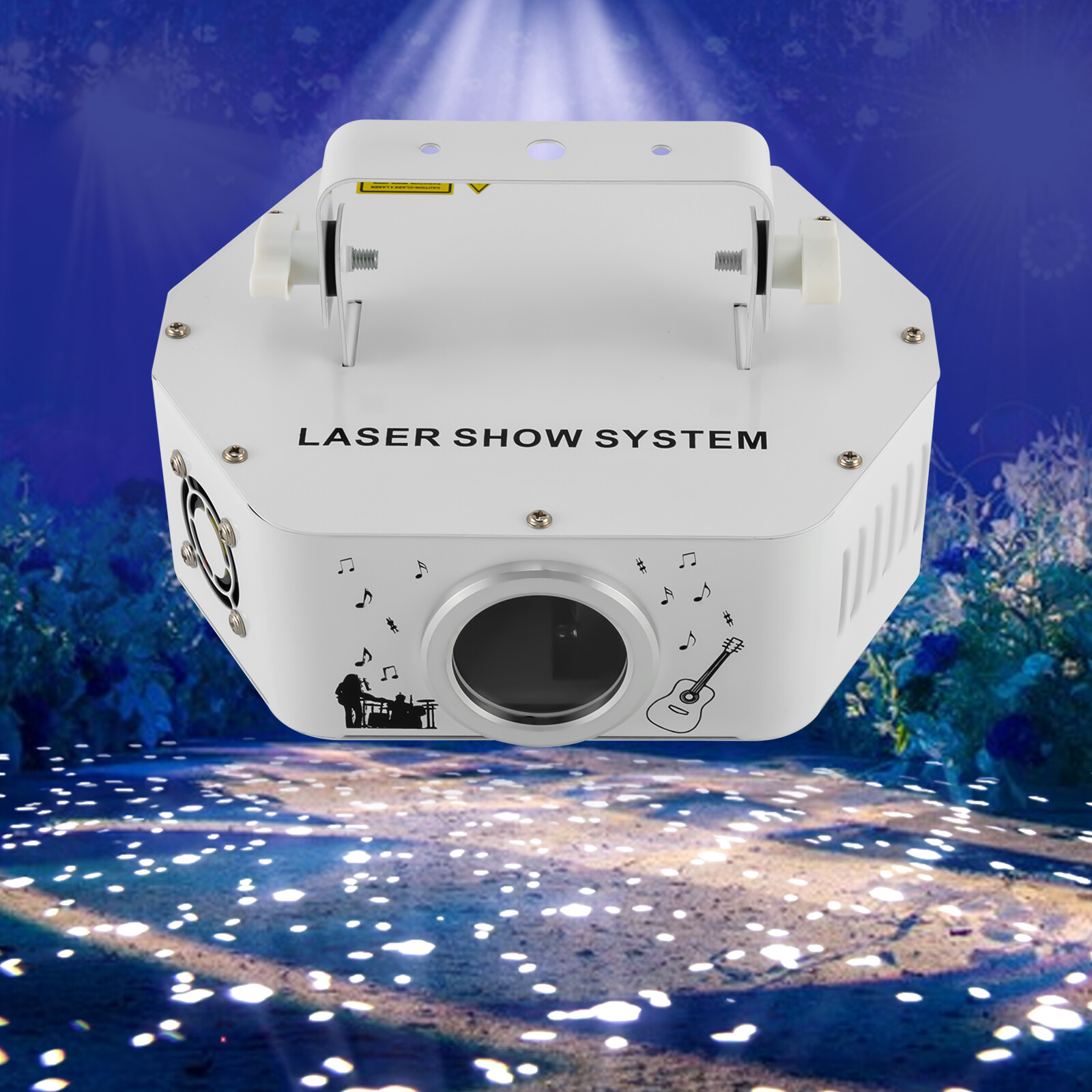 White Laser Show Lighting 4 Modes Stage Light 7500K Laser Projector Disco DJ KTV
