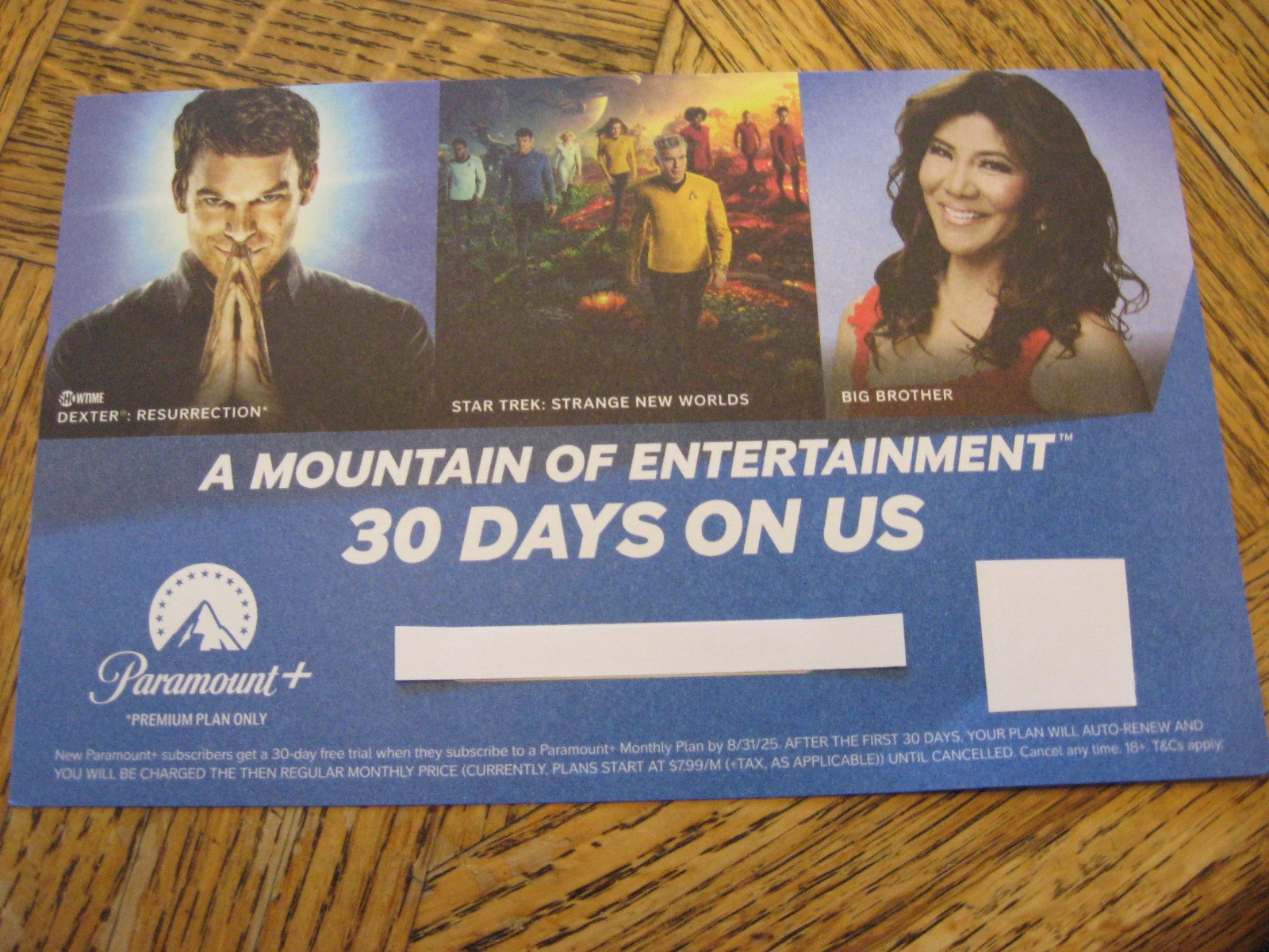 PARAMOUNT+ FREE 30 DAYS ON US COUPON