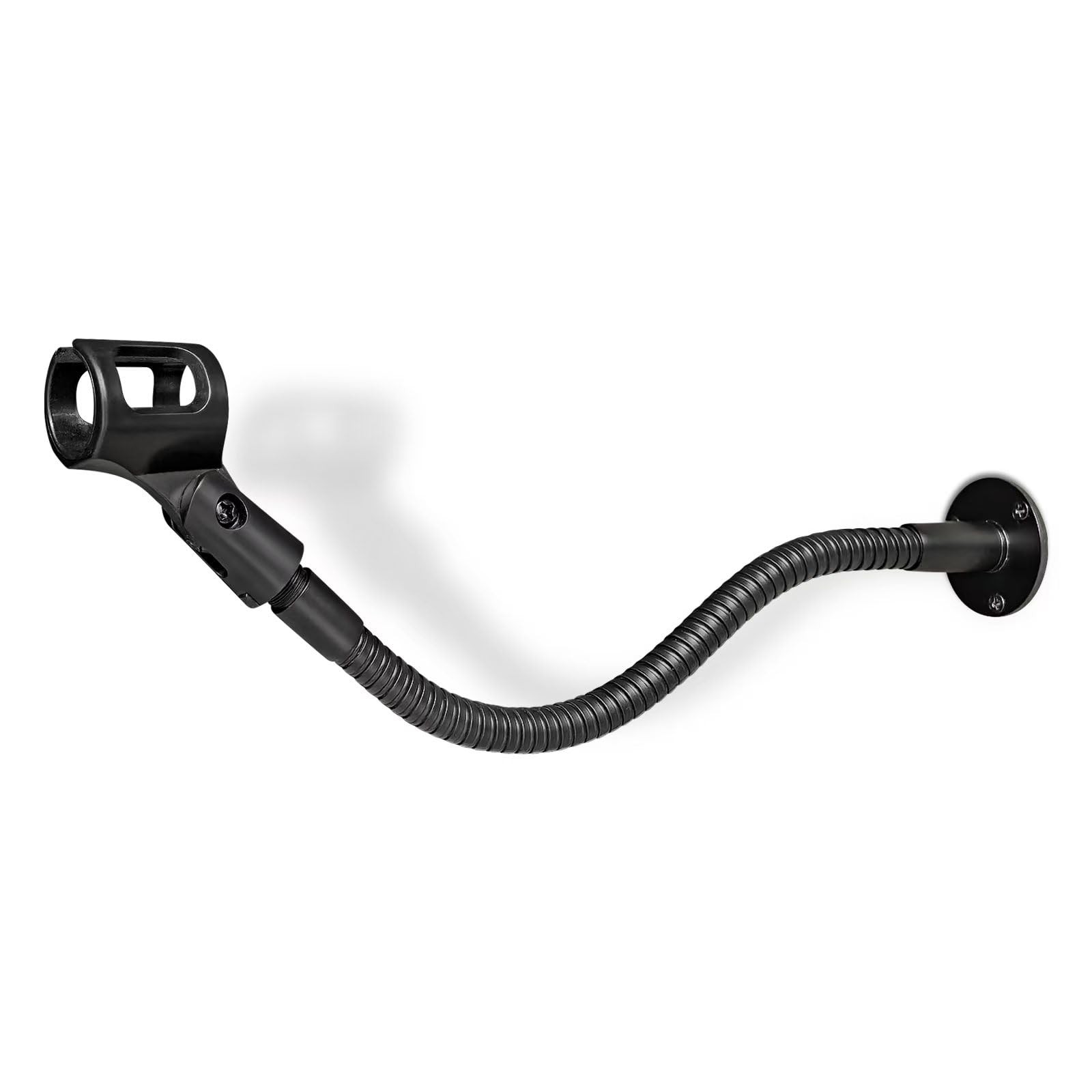 Microphone Stand - 19-INCH Heavy-Duty Flexible Gooseneck 19-INCHS, Black 