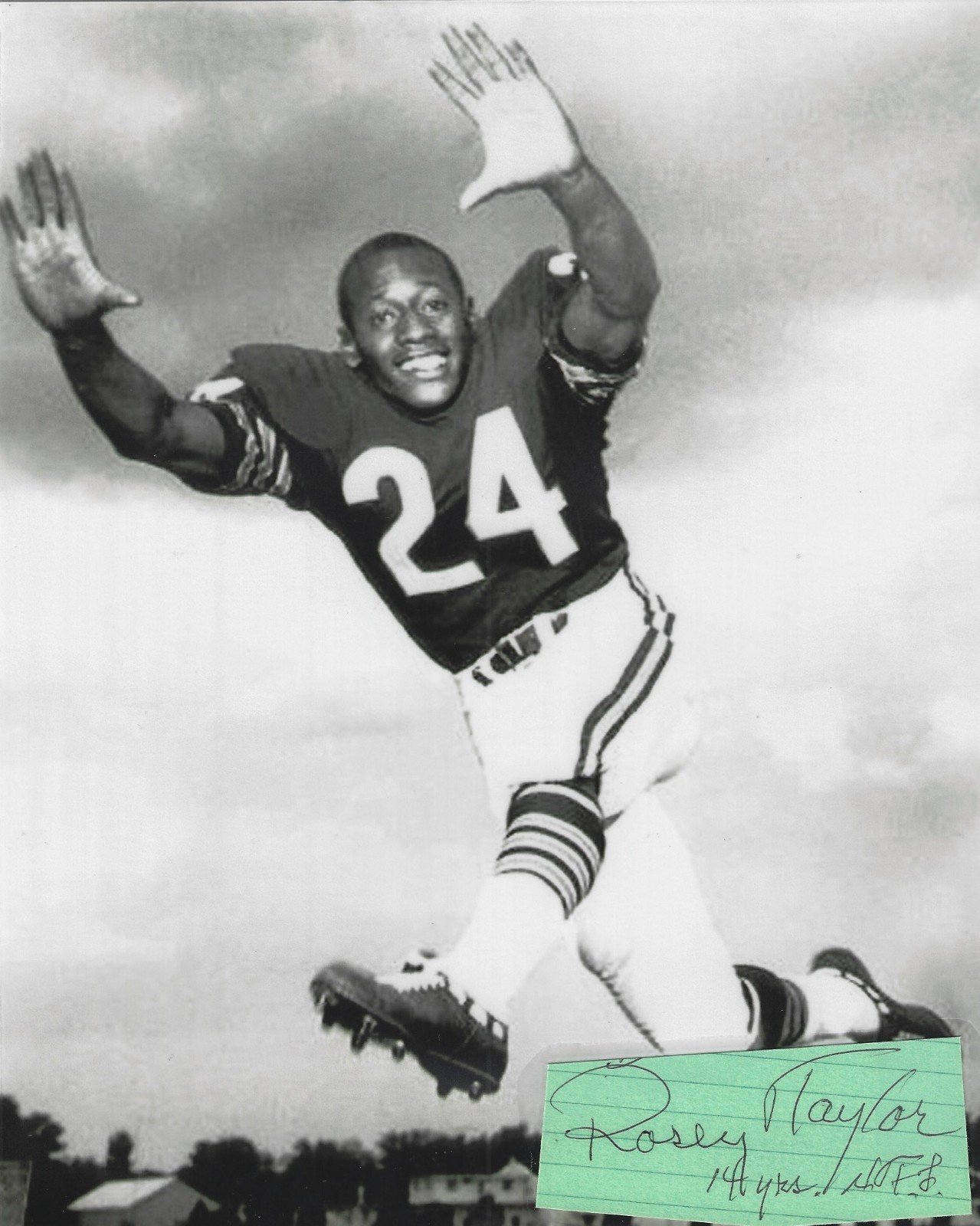 Roosevelt Taylor Autographed Signed 8x10 Photo - NFL Bears 49ers - RARE!  w/COA