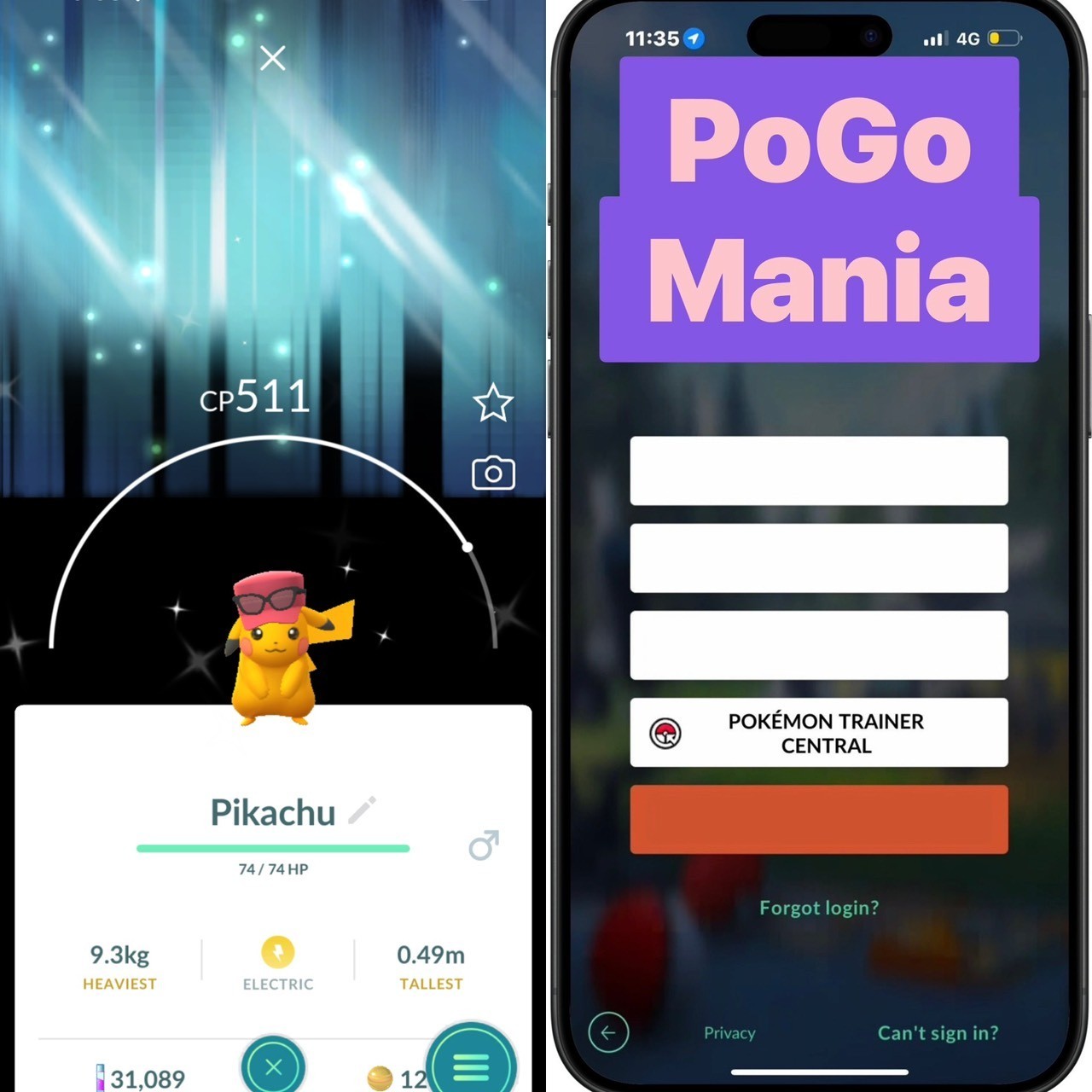 Shiny Pikachu with Calem’s Hat (Male)✨X Version Special BG✨mini PTC 20k✨