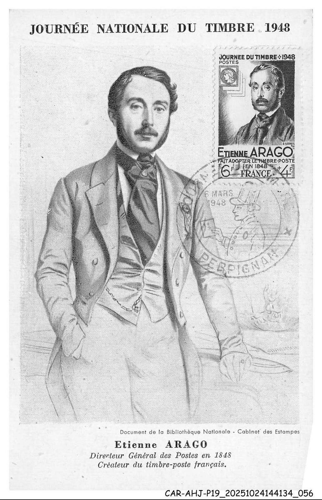 CAR-AHJP19-0924-MAXIMUM - Etienne Arago - 1948