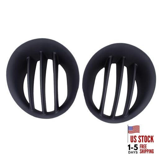  Front Driver and Passenger Side Fog Light Cover Bezel for Ram 1500 2003-2008, 