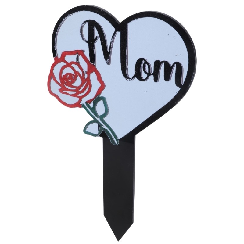 Weatherproof Memorial Grave Marker for Pet Indoor or Outdoor Display Graveside