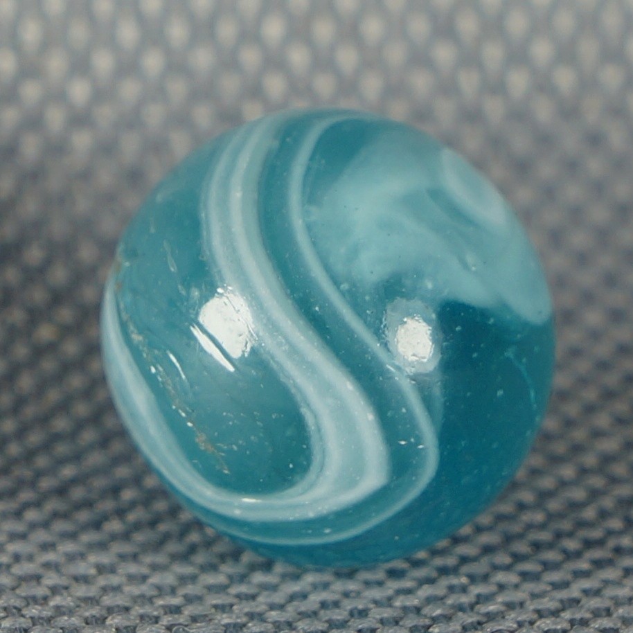 Vintage Marble: NM+ 9/16 Handgathered Transitional Swirl -One Killer Old Mib