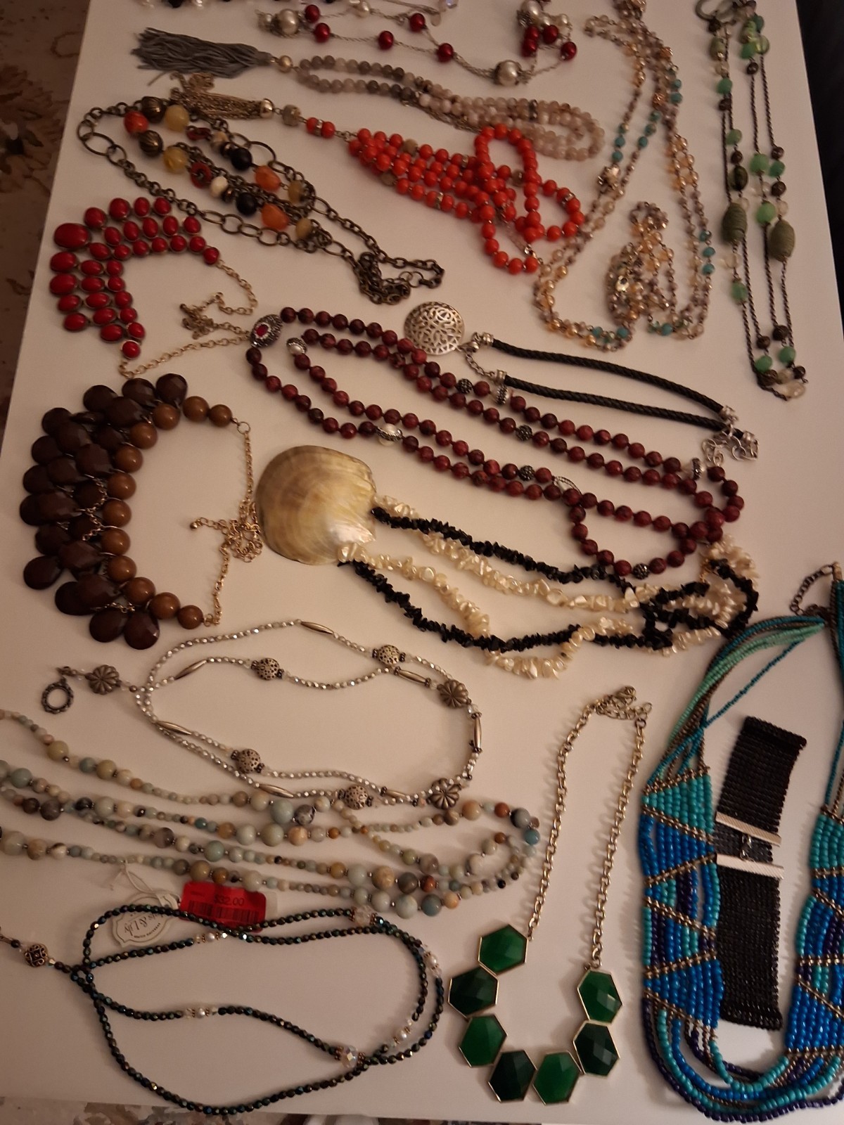 Fashion Jewelry Mixed Lot Necklace Beads Multicolor Metal